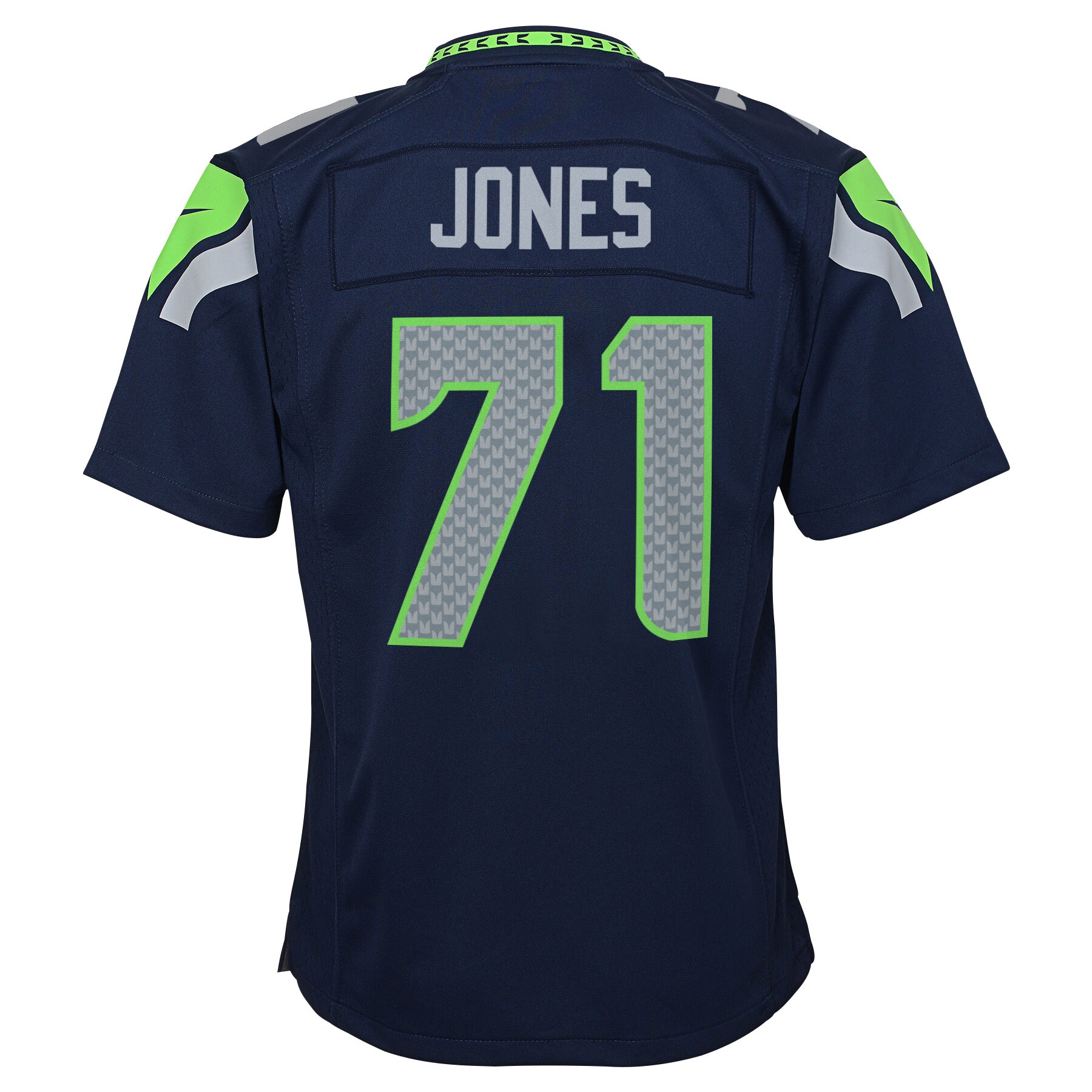 Walter Jones Seattle Seahawks Youth Retired Game Jersey – Navy Blue