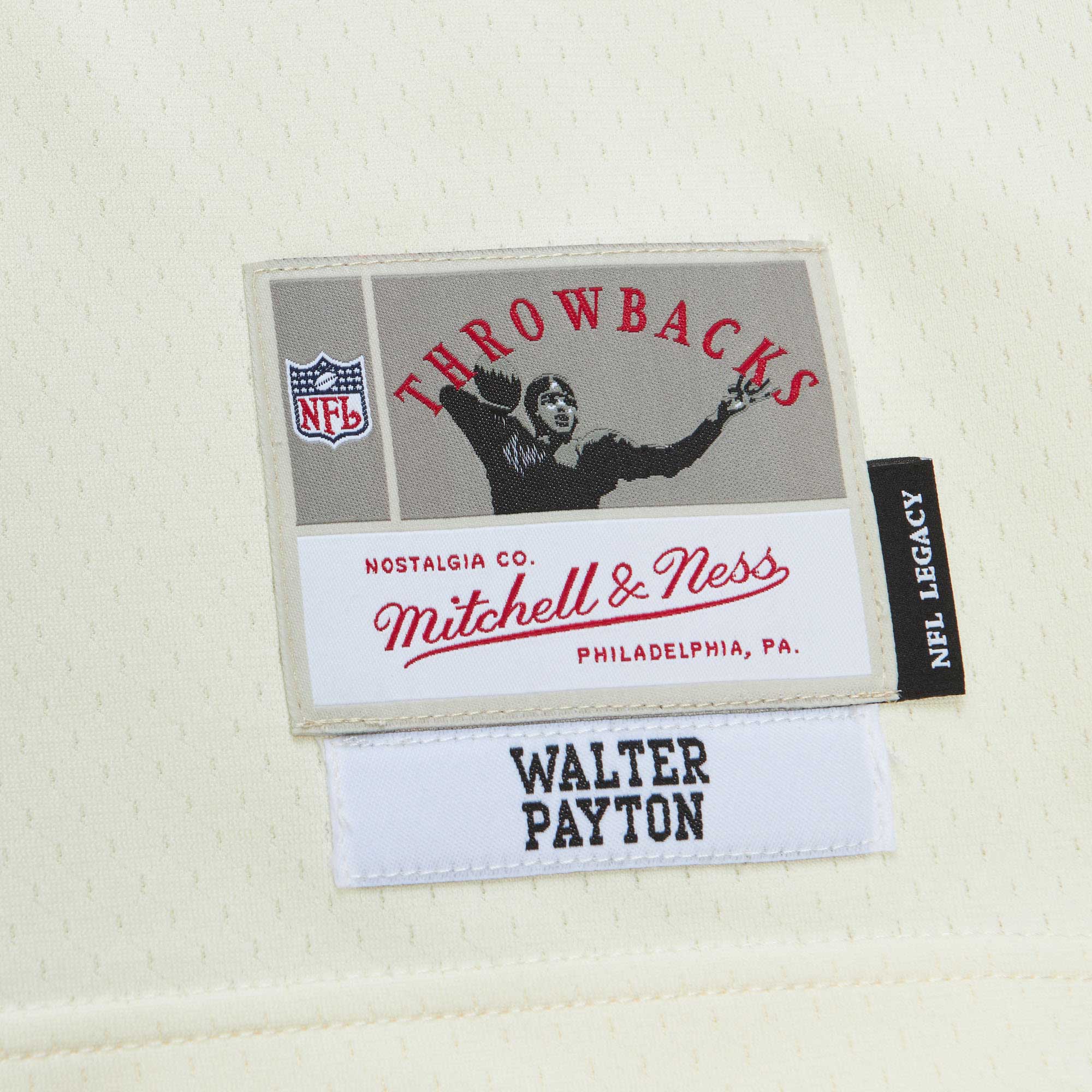 Walter Payton Chicago Bears Chainstitch Legacy Jersey – Cream