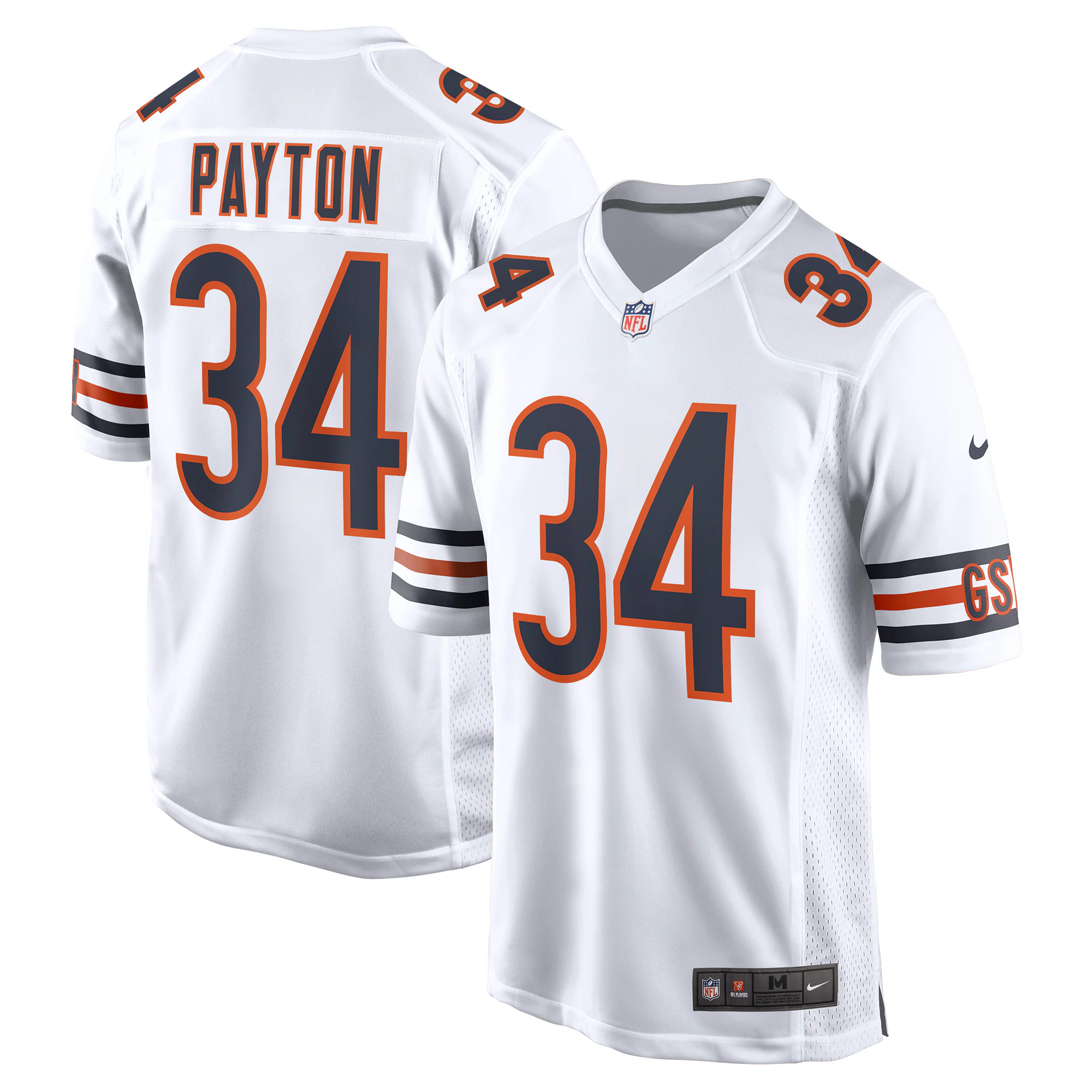 Walter Payton Chicago Bears Game Retired Player Jersey – Navy