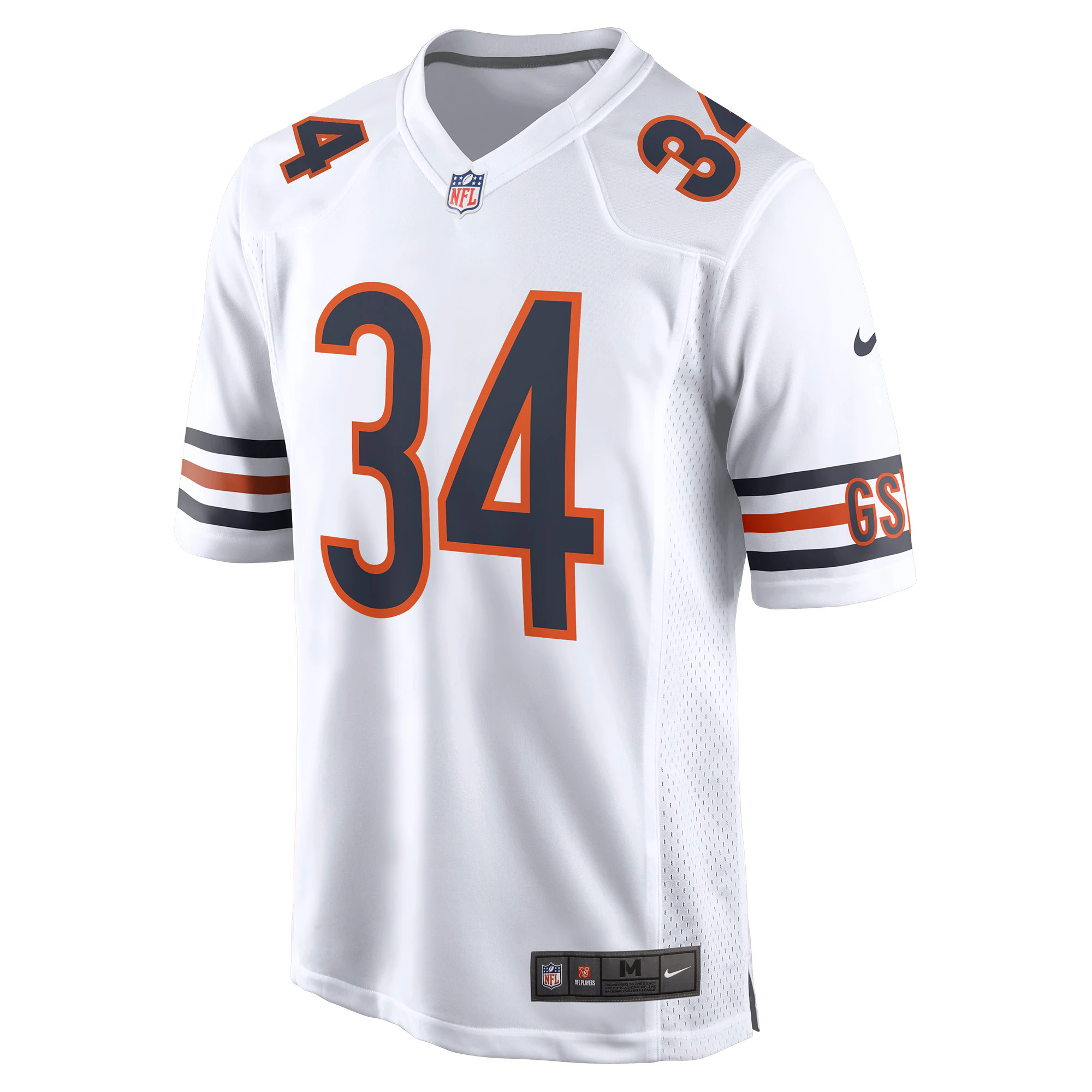 Walter Payton Chicago Bears Retired Player Away Game Jersey – White