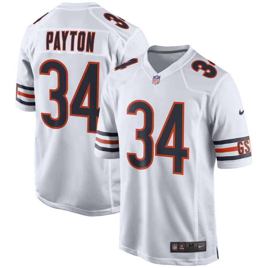 Walter Payton Chicago Bears Retired Player Game Jersey - White