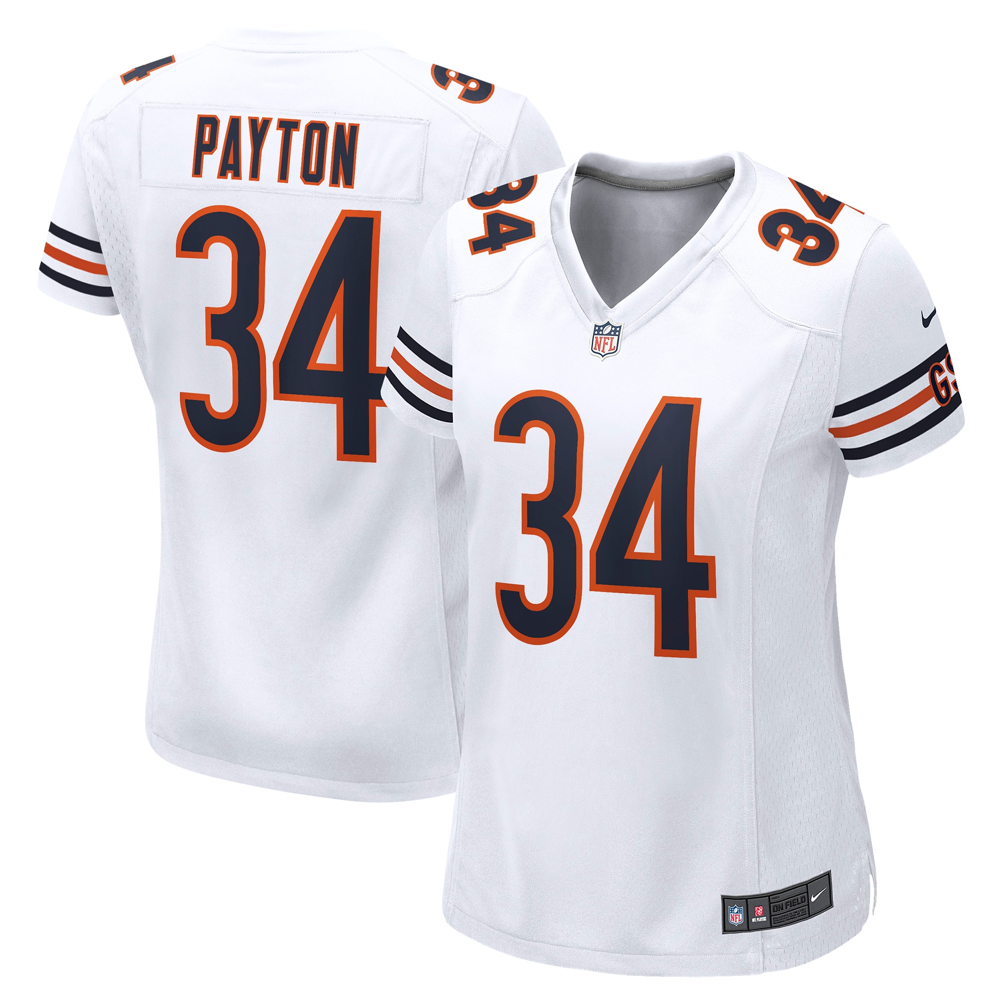 Walter Payton Chicago Bears Women’s Game Retired Player Jersey – Navy