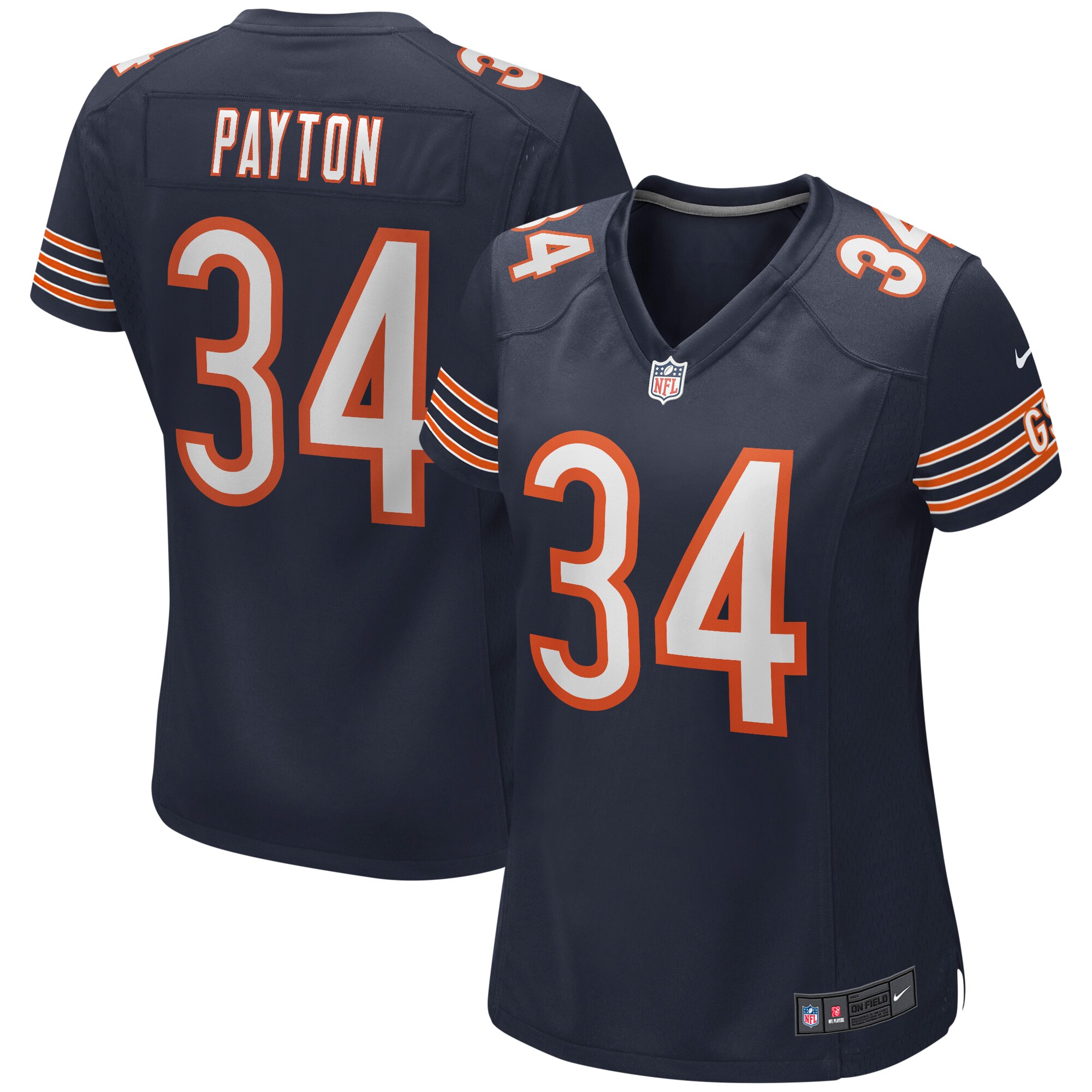 Walter Payton Chicago Bears Women’s Retired Game Jersey – White