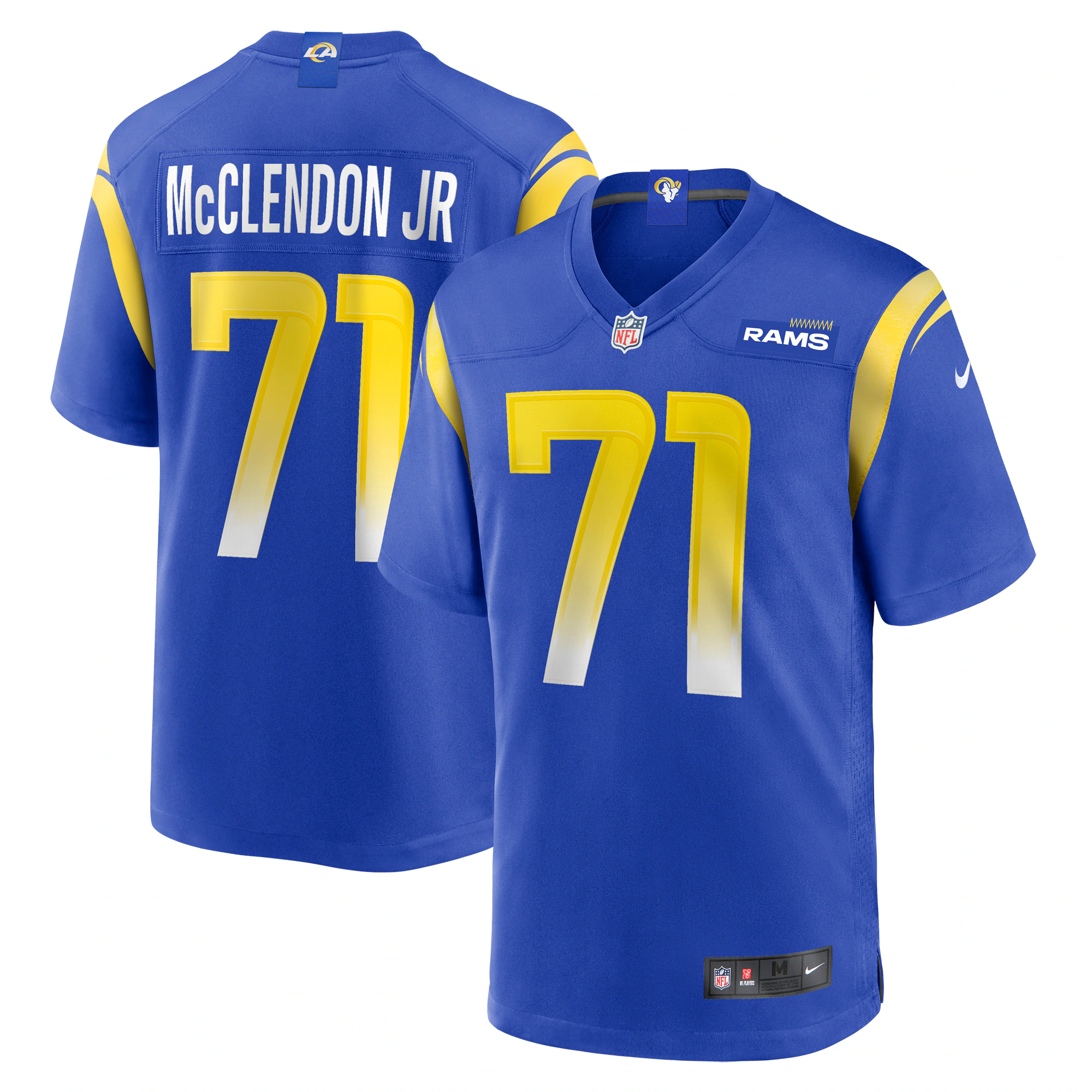Warren Mcclendon Jr. Los Angeles Rams Team Game Jersey - Royal