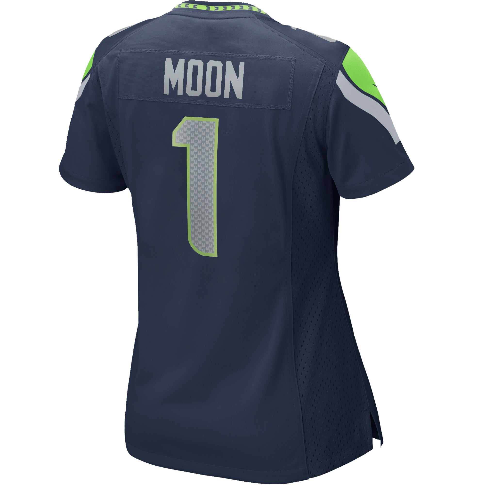 Warren Moon Seattle Seahawks Women’s Game Retired Player Jersey – College Navy