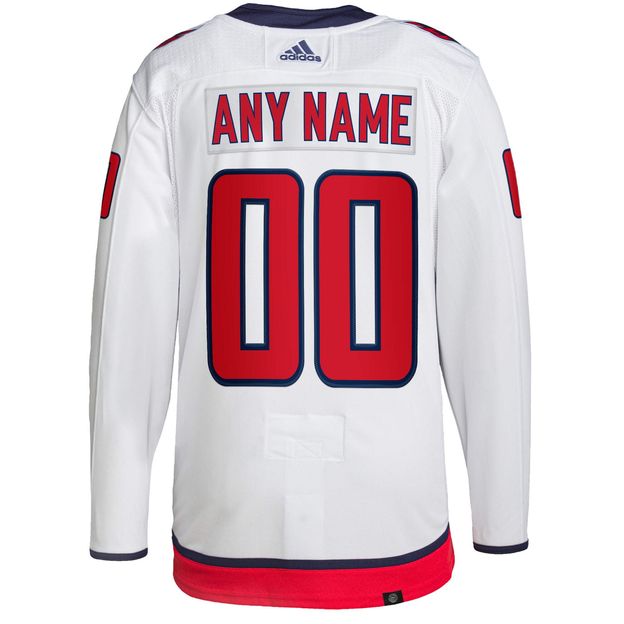 Washington Capitals Away Primegreen Custom Jersey – White