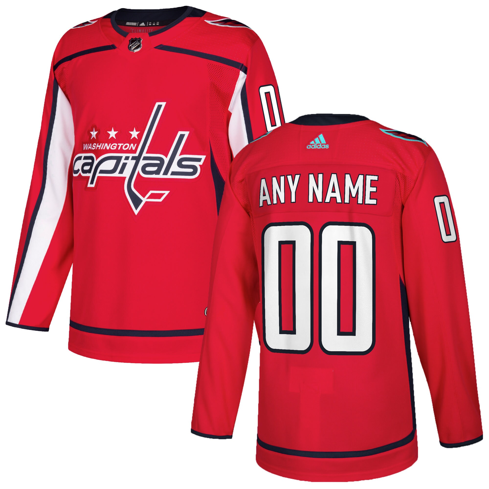 Washington Capitals Custom Jersey - Red