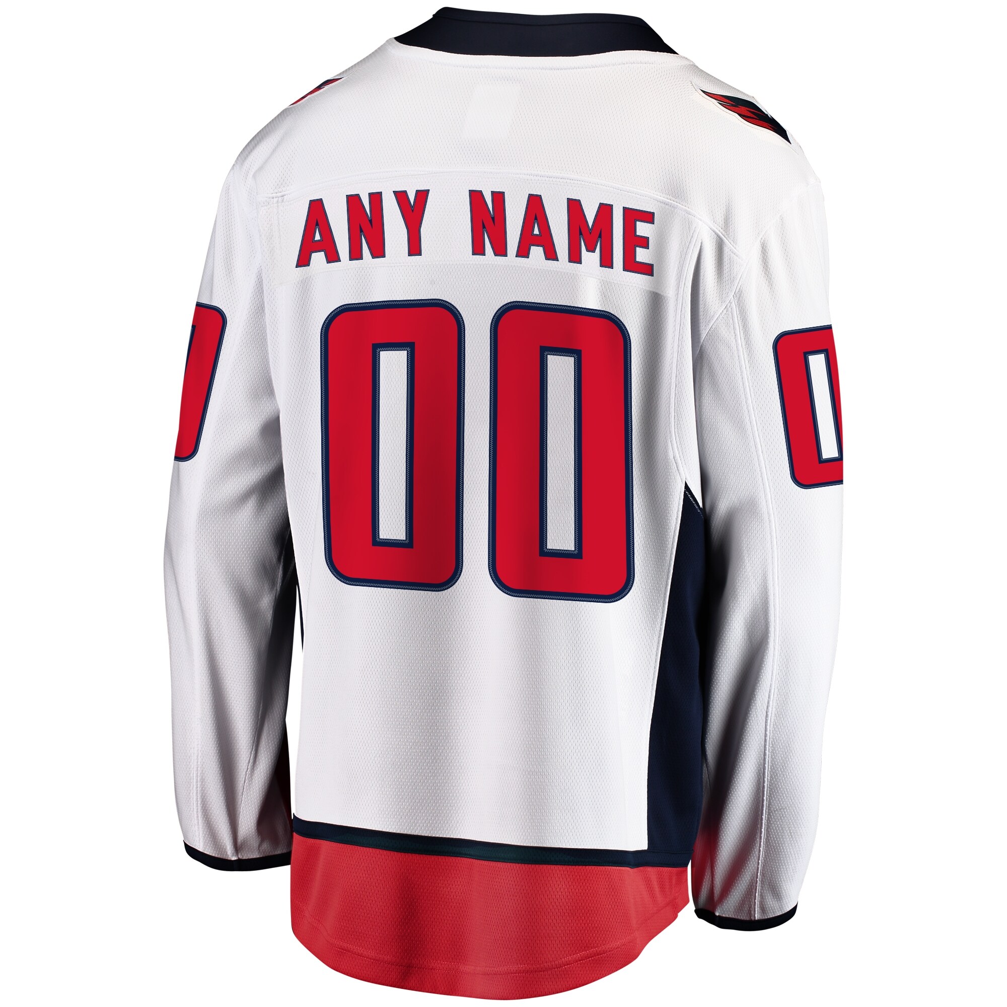 Washington Capitals Fanatics Away Breakaway Custom Jersey – White