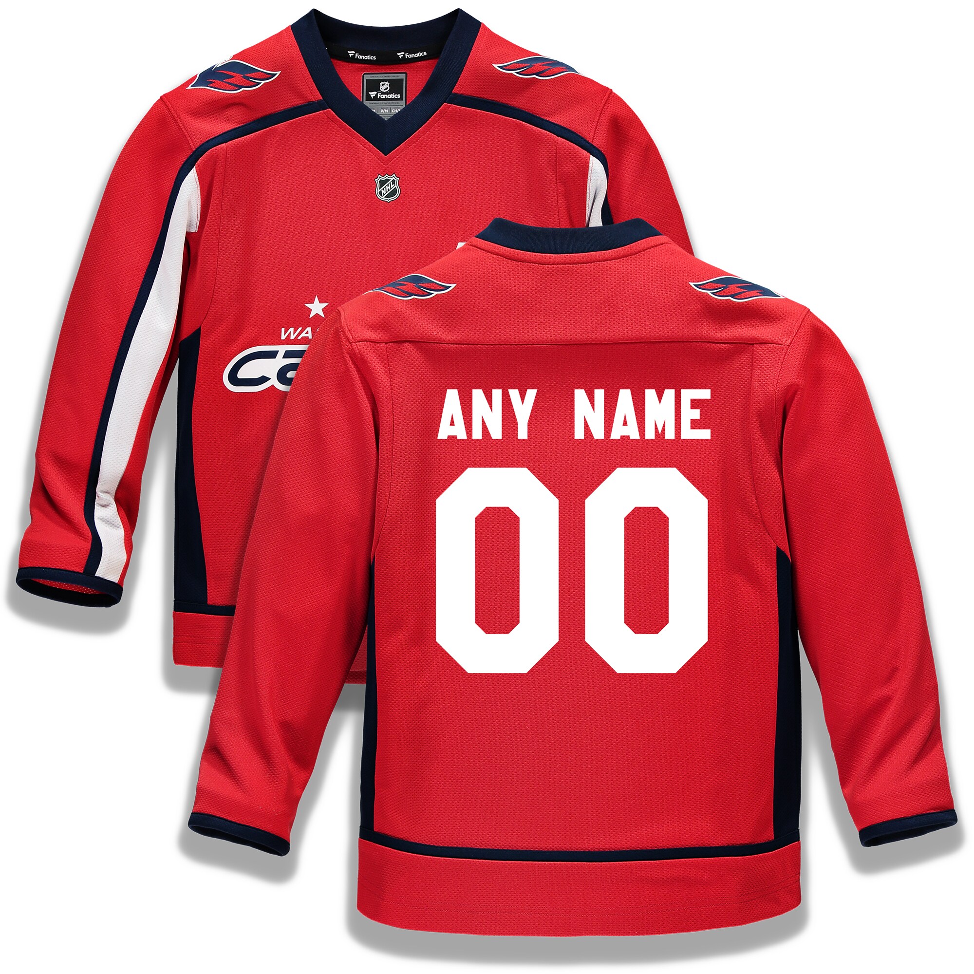 Washington Capitals Fanatics Youth Home Custom Jersey - Red