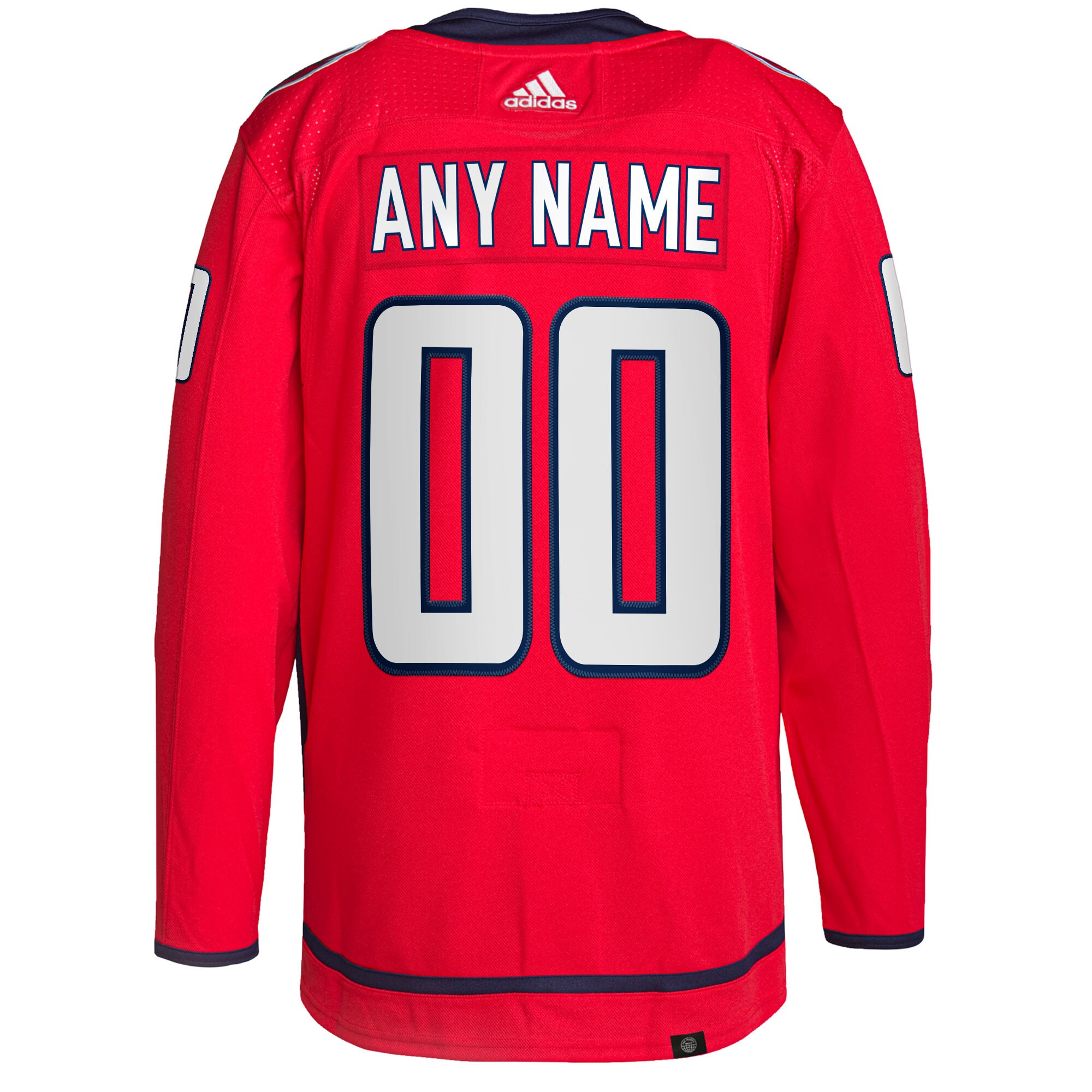 Washington Capitals Home Primegreen Custom Jersey – Red