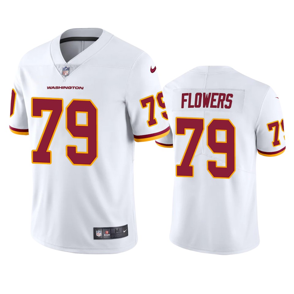 Washington Football Team Ereck Flowers Vapor Limited White Jersey
