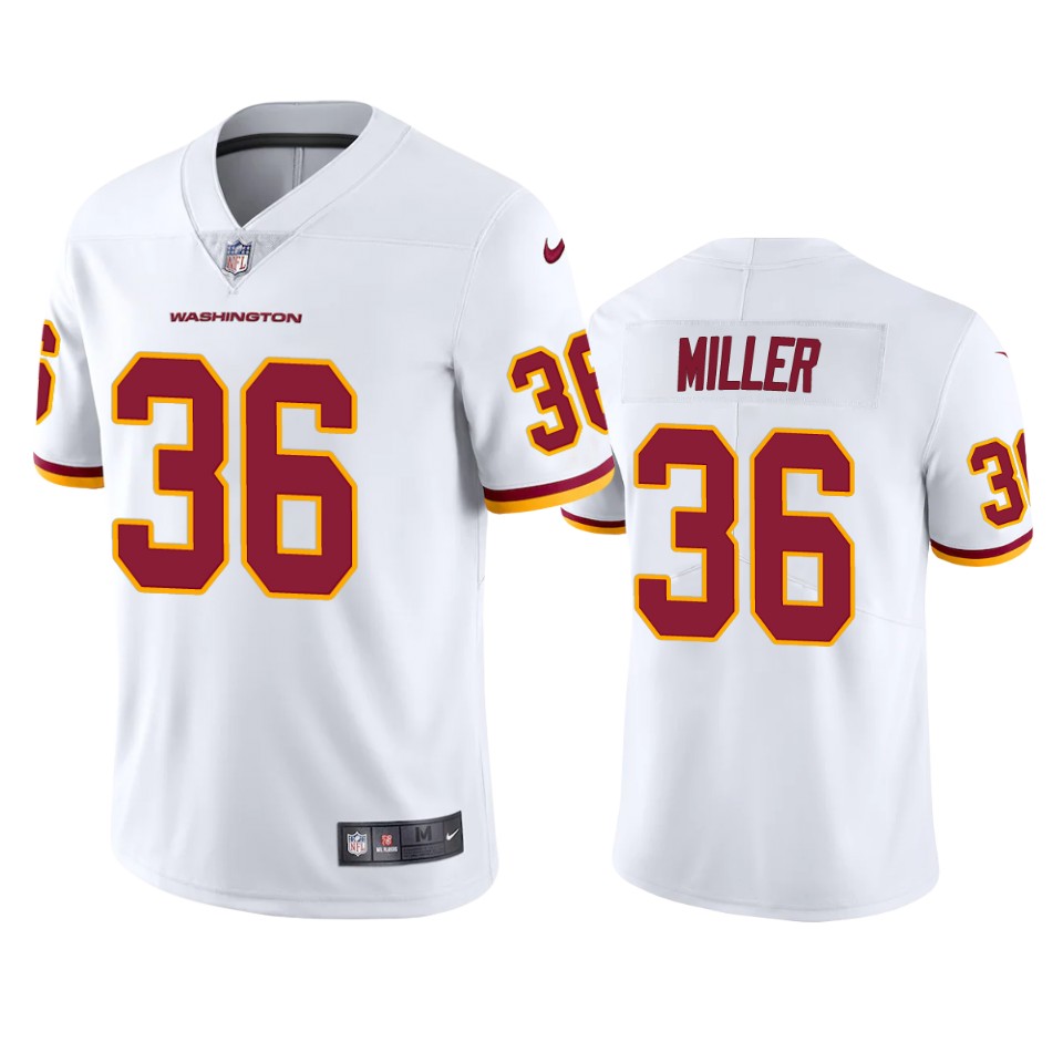 Washington Football Team Lamar Miller Vapor Limited White Jersey