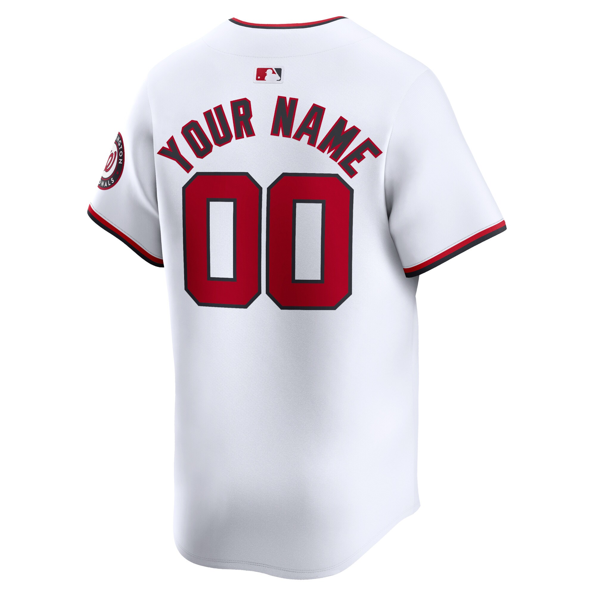 Washington Nationals Home Limited Custom Jersey – White