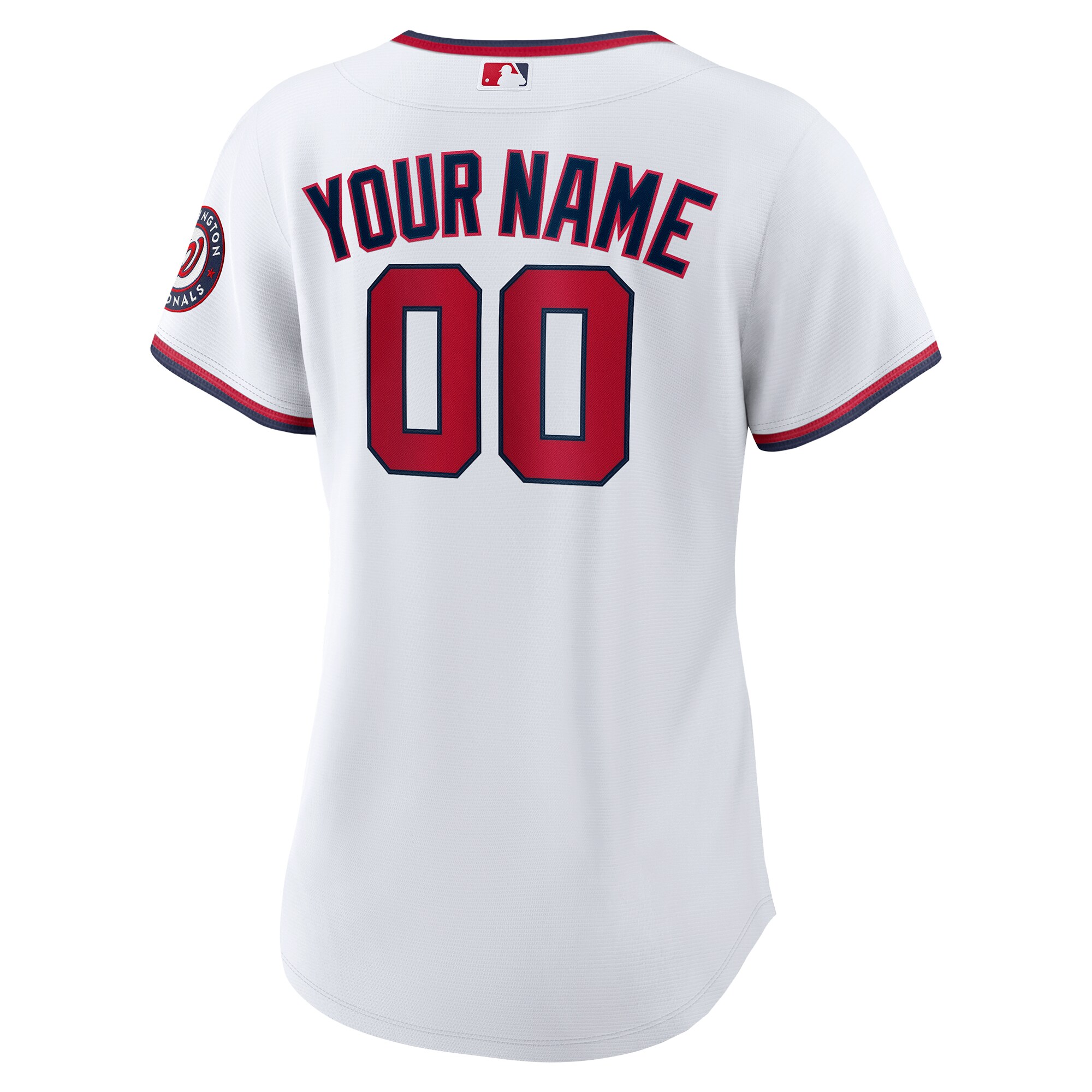 Washington Nationals Women’s Custom Jersey – White
