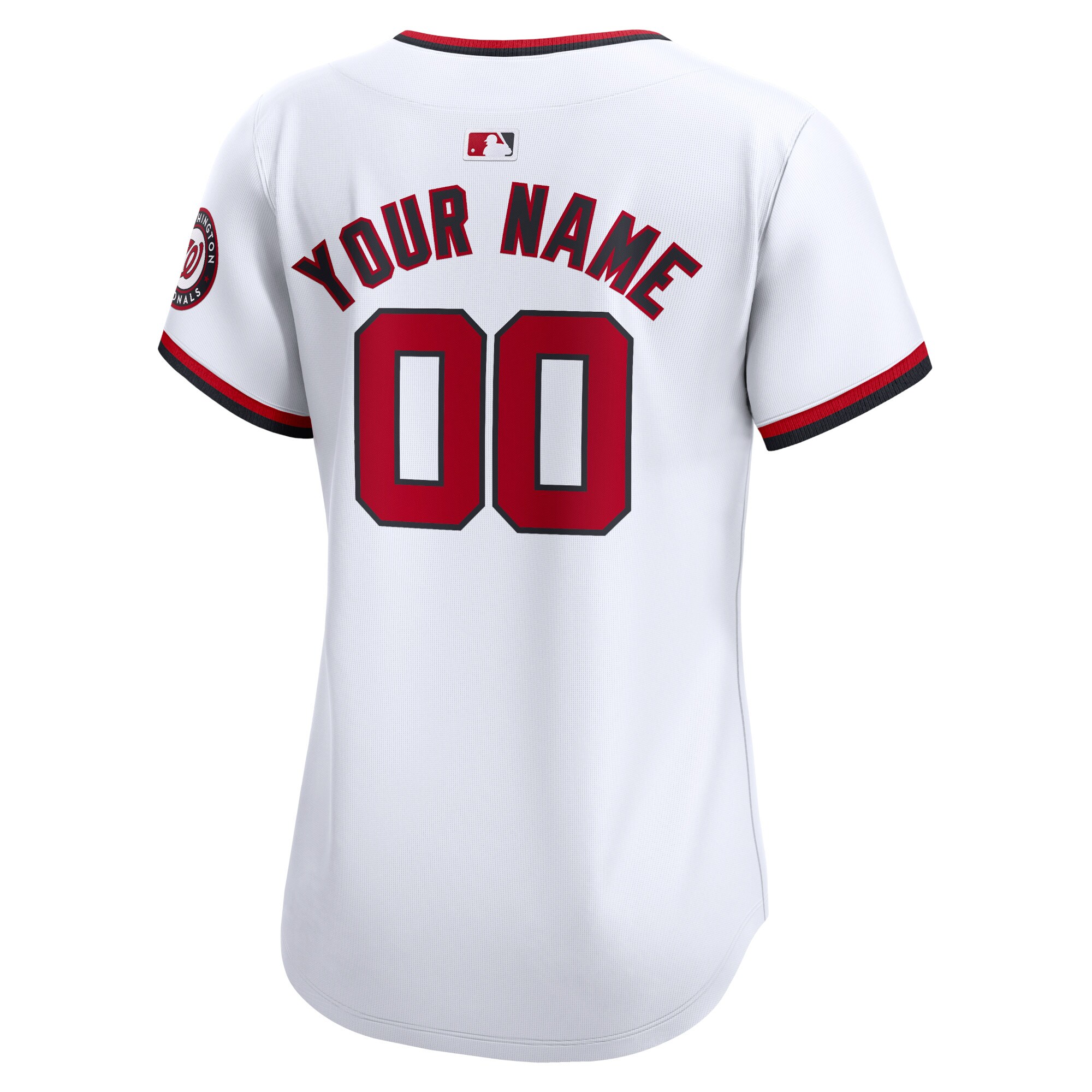 Washington Nationals Women’s Home Limited Custom Jersey – White