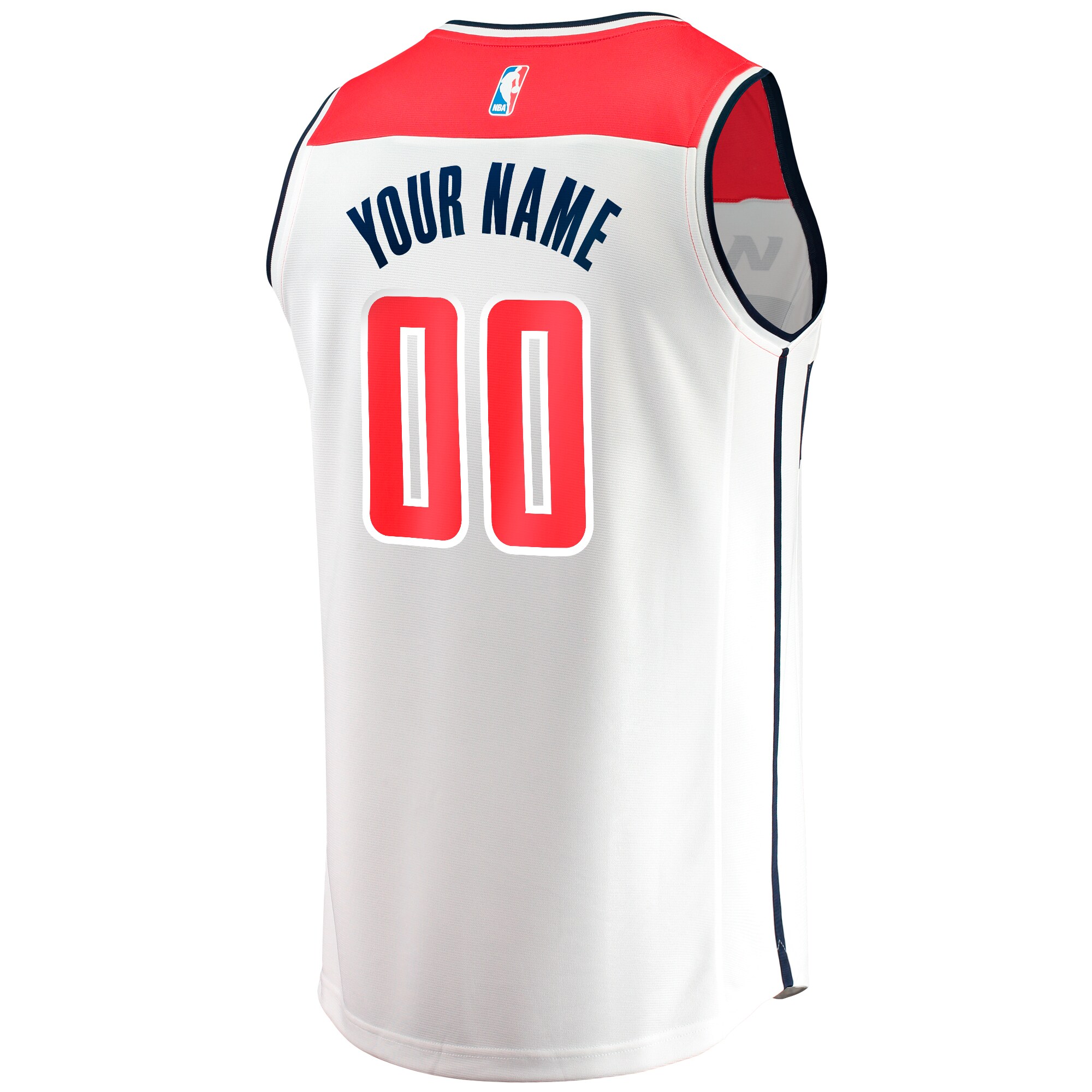 Washington Wizards Fanatics Youth Fast Break Custom Jersey – Association Edition – White