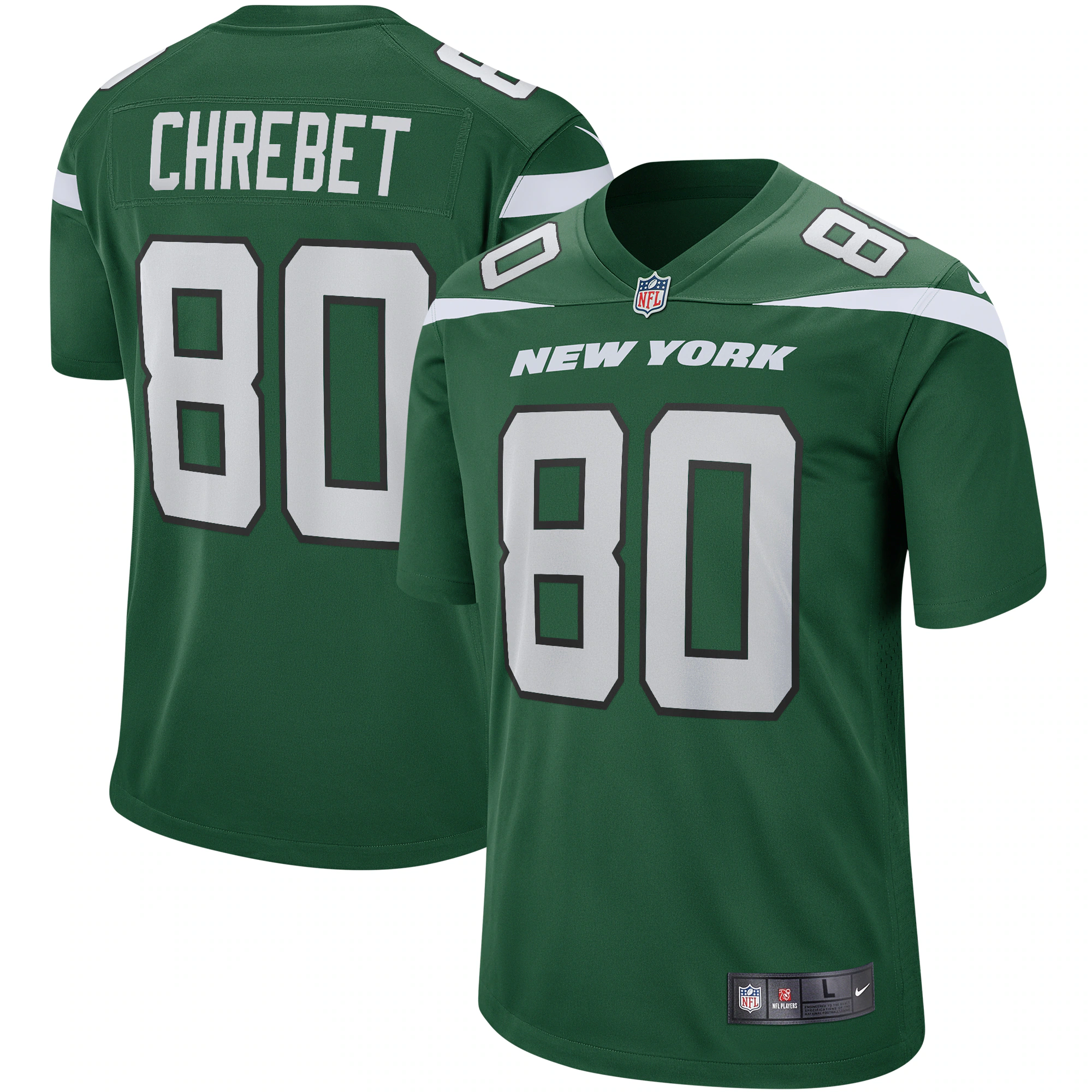 Wayne Chrebet New York Jets Retired Player Jersey – Black