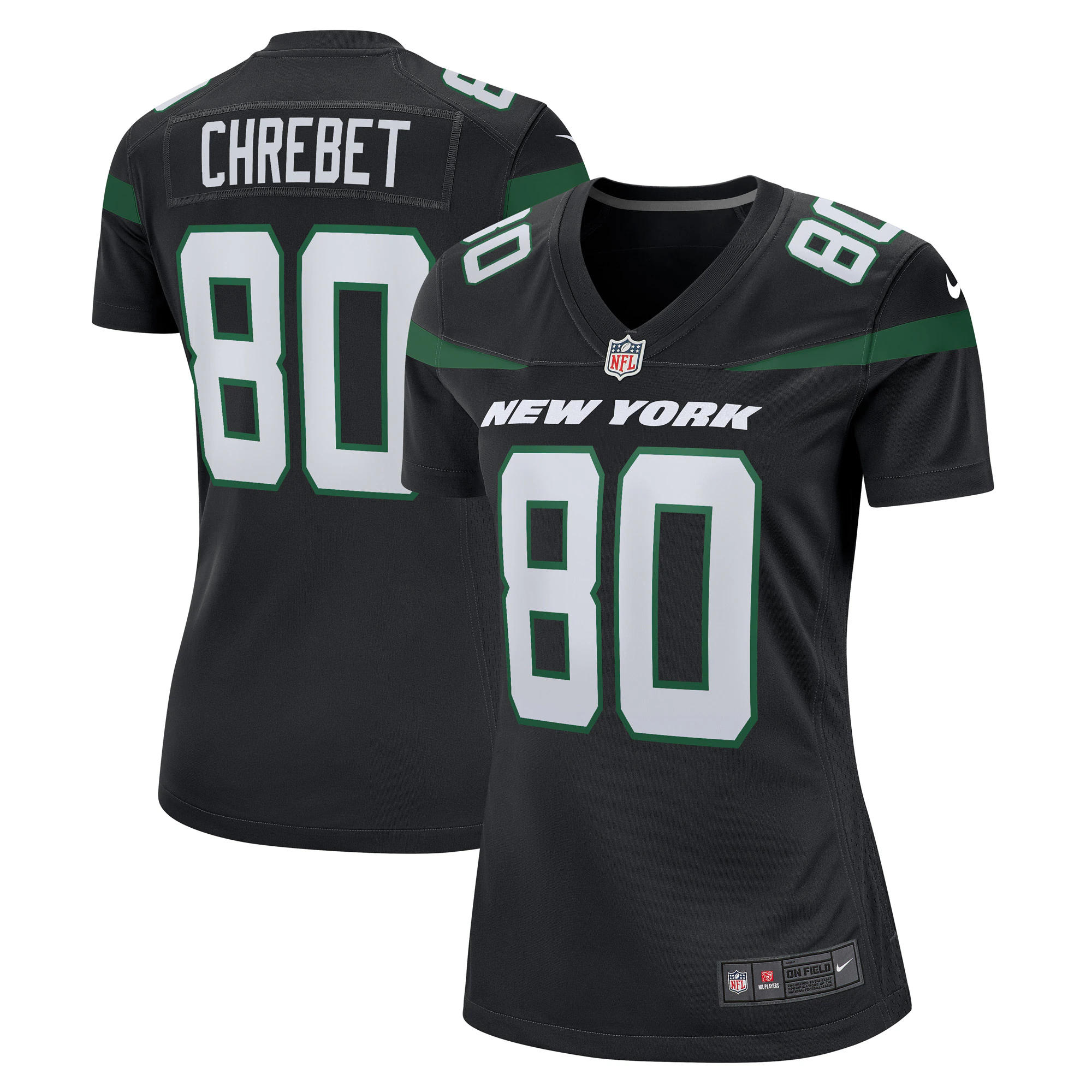 Wayne Chrebet New York Jets Women’s Game Retired Player Jersey – Gotham Green
