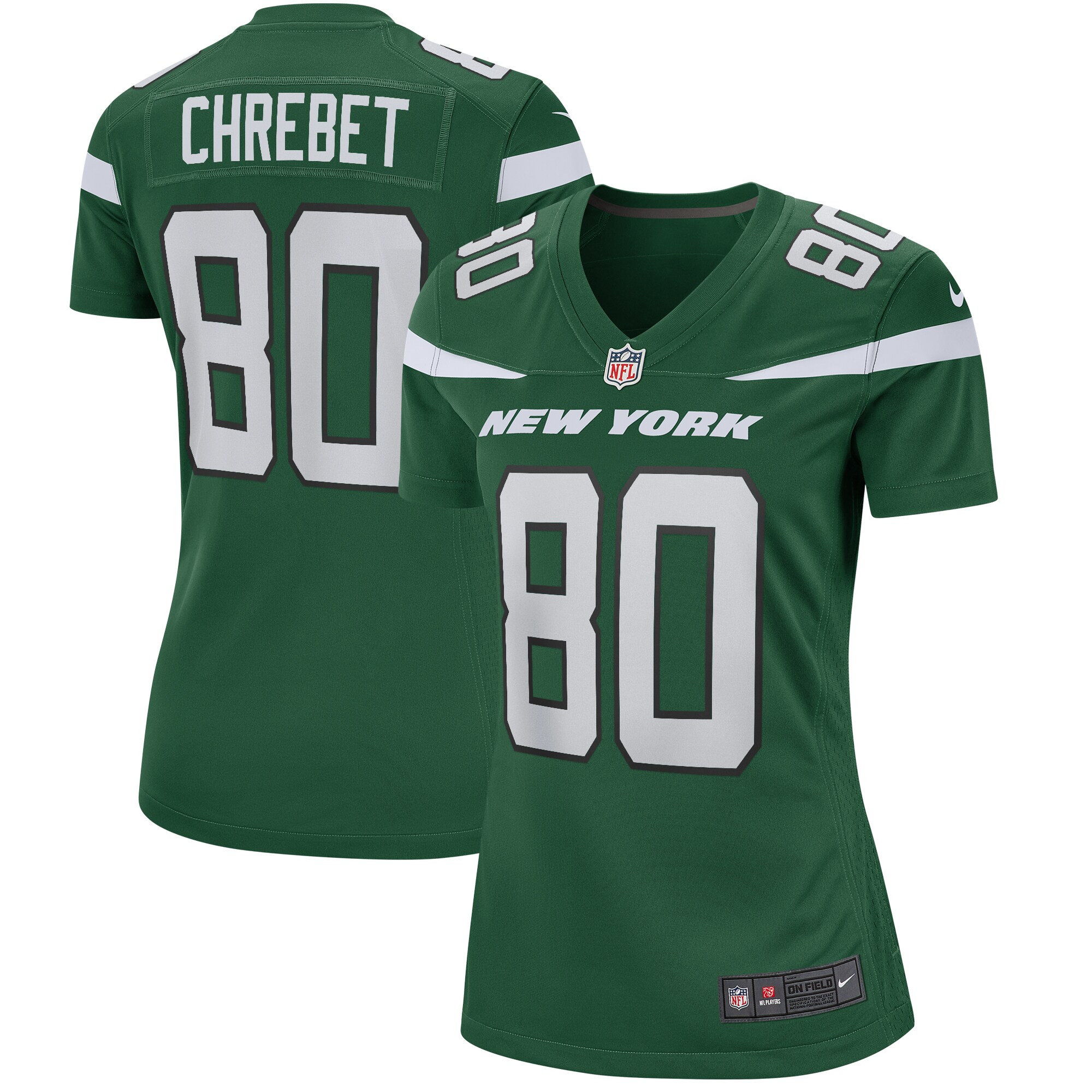 Wayne Chrebet New York Jets Women’s Retired Player Jersey – Black