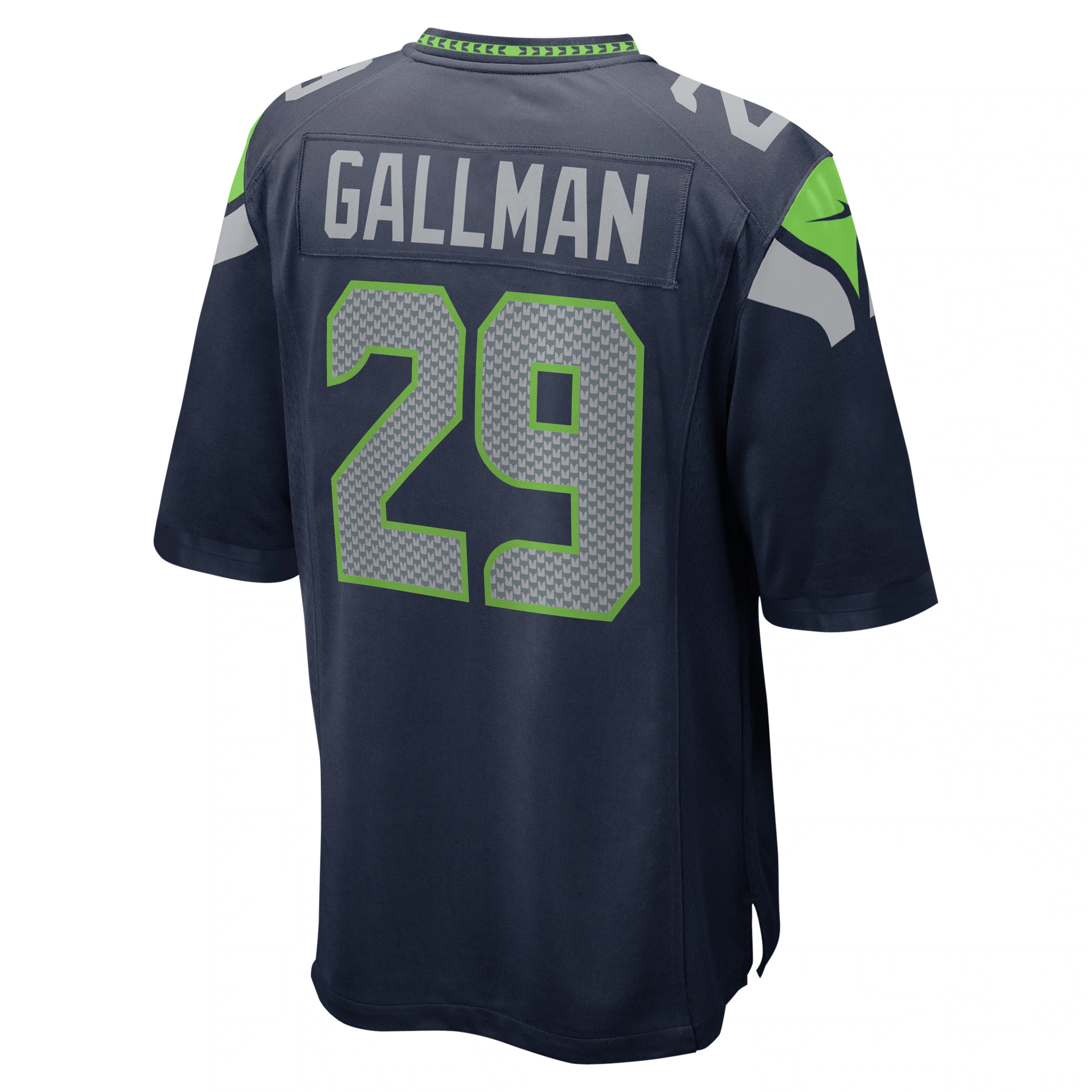 Wayne Gallman Seattle Seahawks Home Game Player Jersey – College Navy
