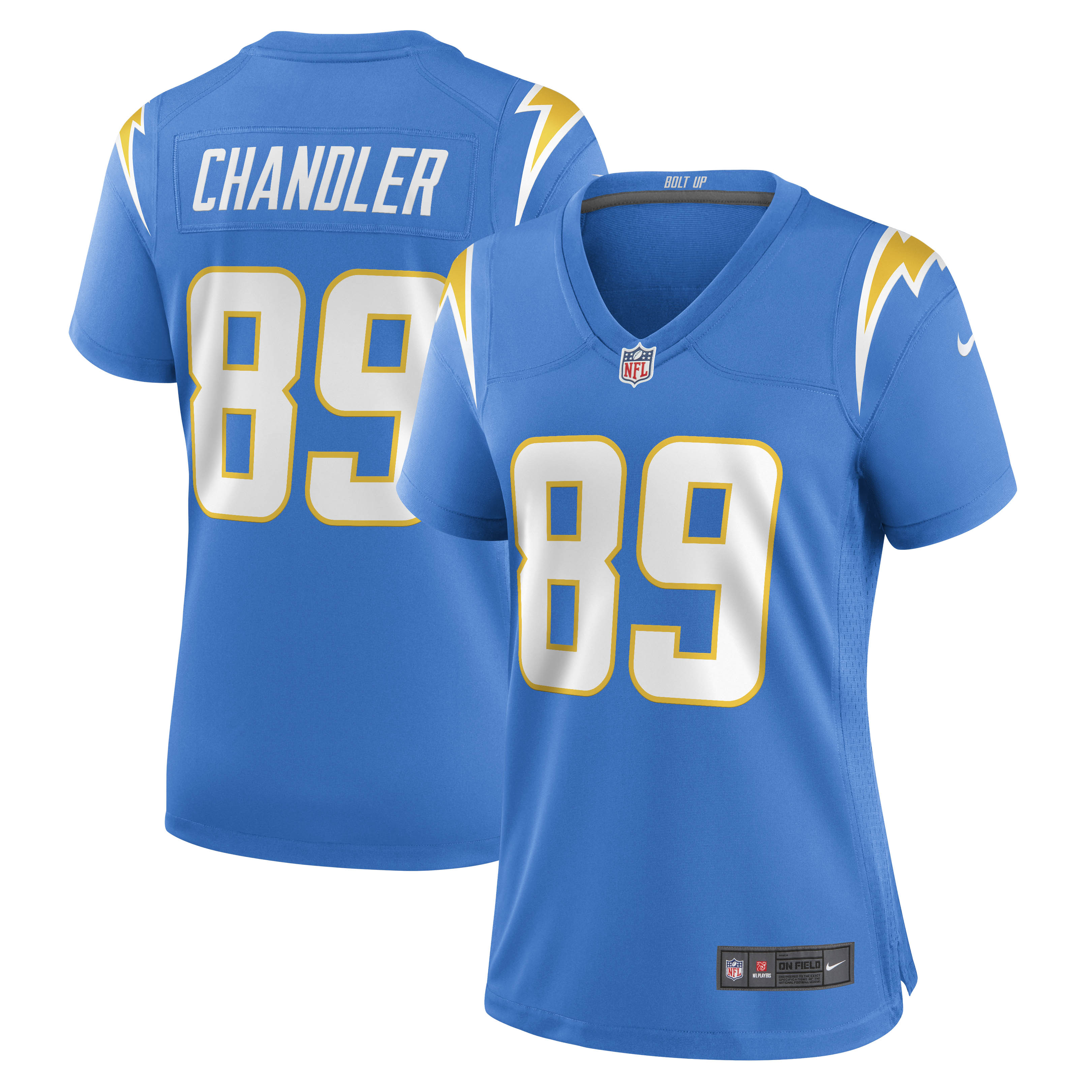 Wes Chandler Los Angeles Chargers Women's Retired Player Jersey - Powder Blue