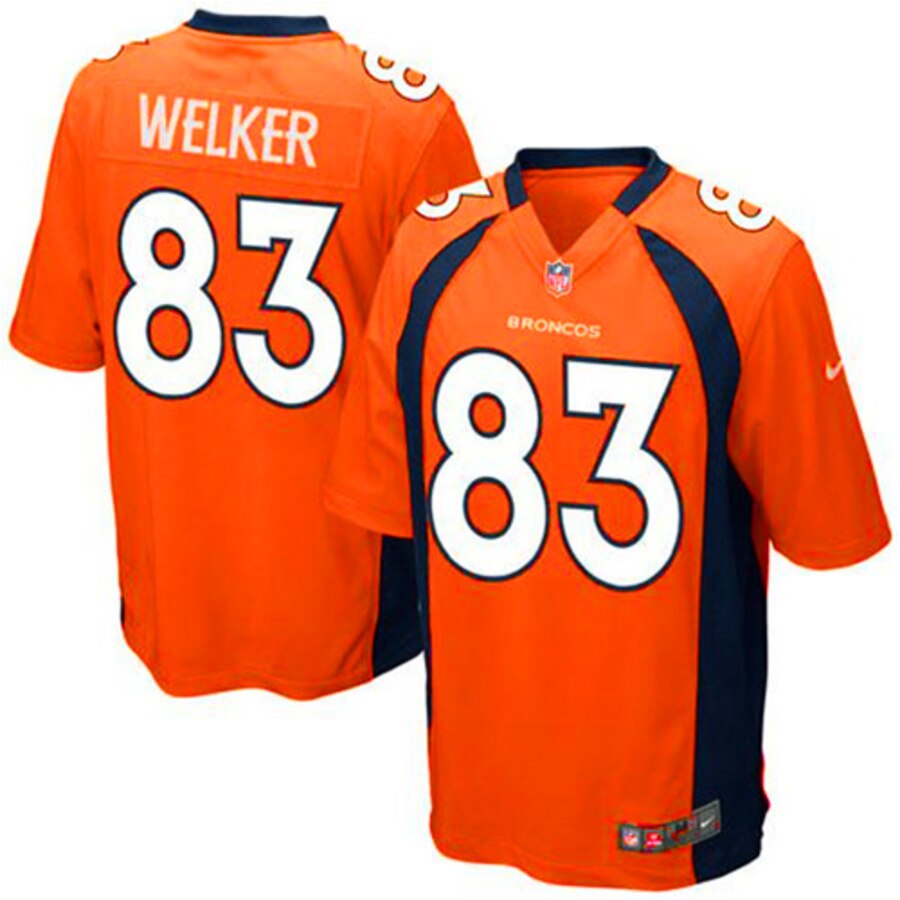Wes Welker Denver Broncos Youth Team Color Game Jersey - Orange