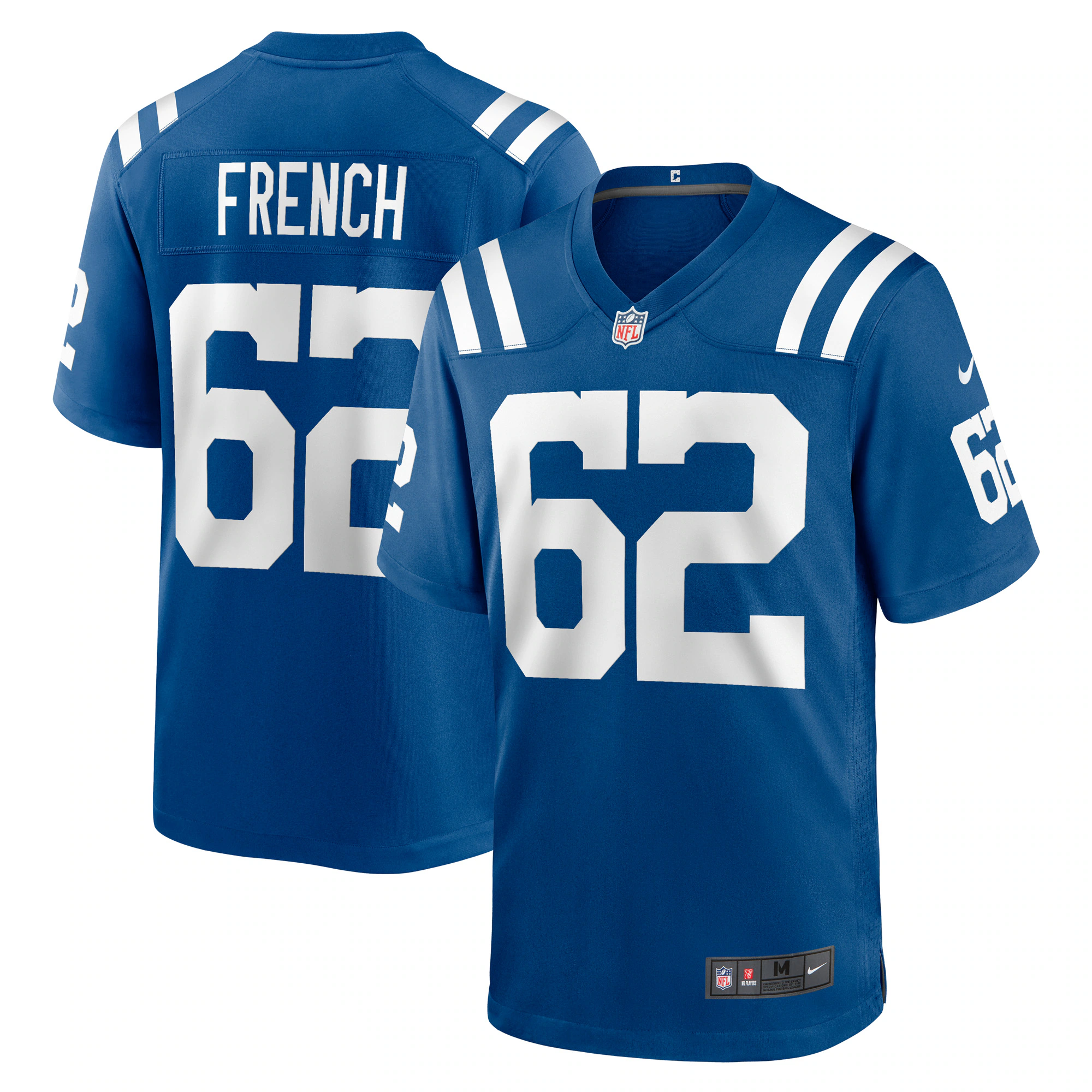 Wesley French Indianapolis Colts Game Player Jersey - Royal