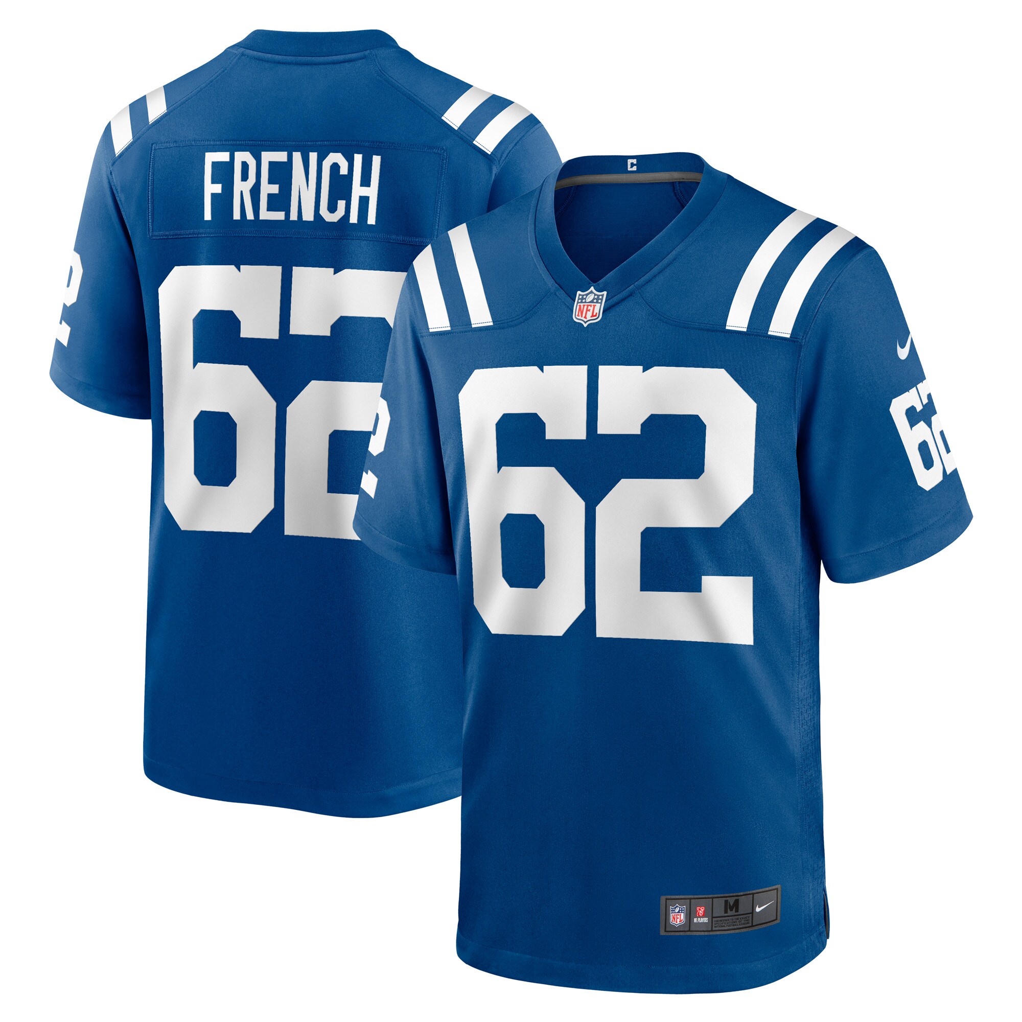 Wesley French Indianapolis Colts Game Player Jersey - Royal