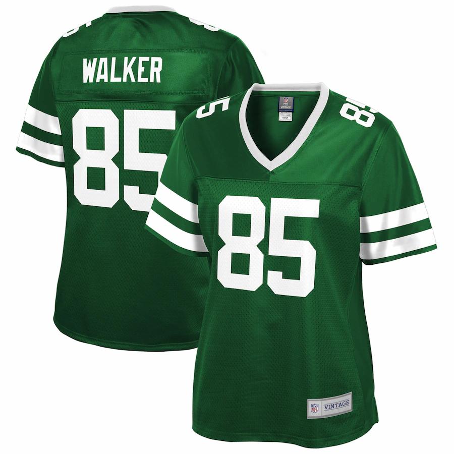 Wesley Walker New York Jets Pro Line Women's Retired Player Jersey - Green