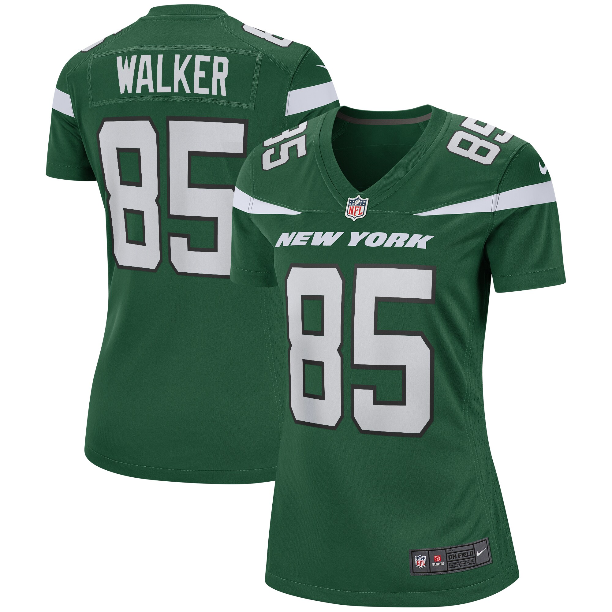 Wesley Walker New York Jets Women's Game Retired Player Jersey - Green