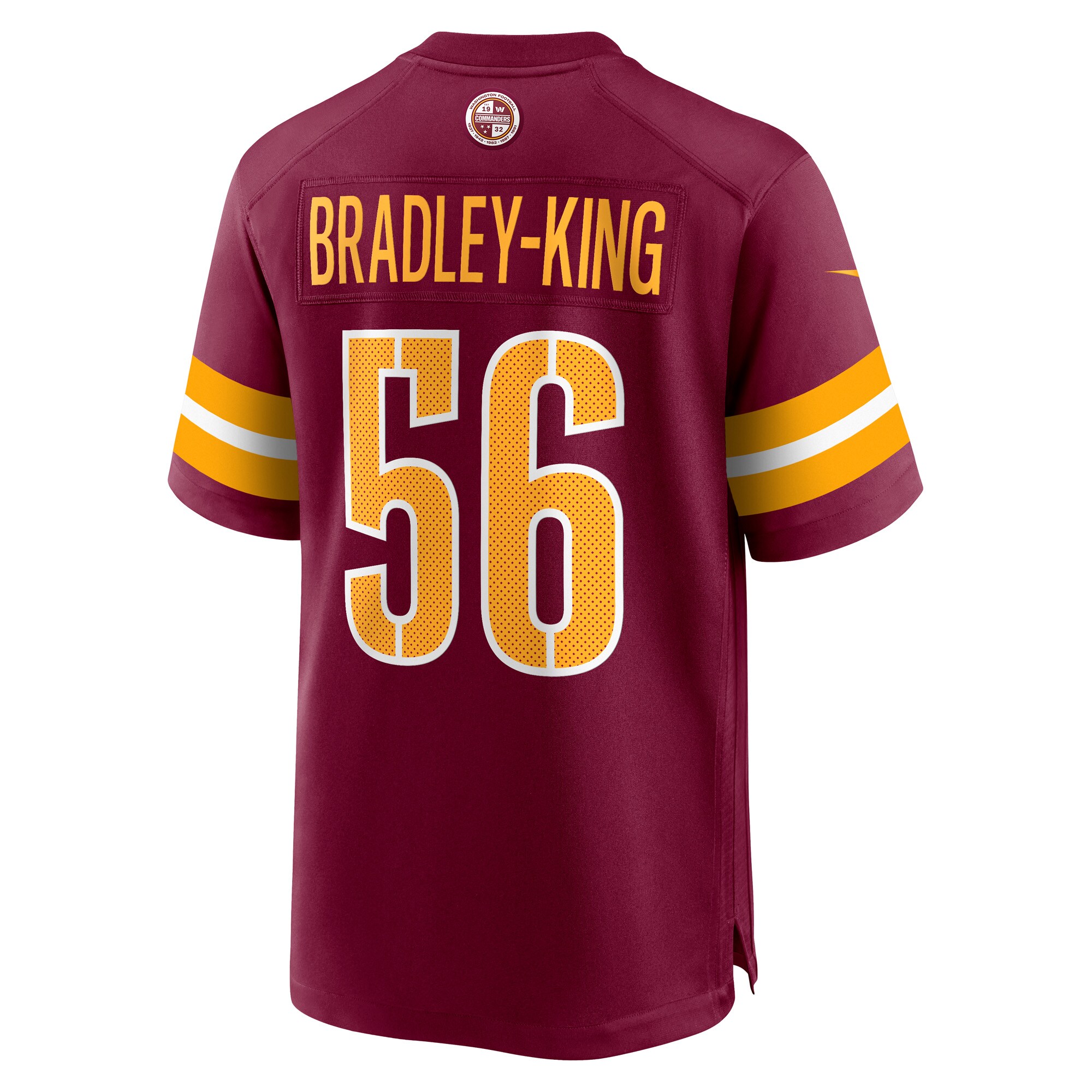 Will Bradley-king Washington Commanders Game Player Jersey – Burgundy