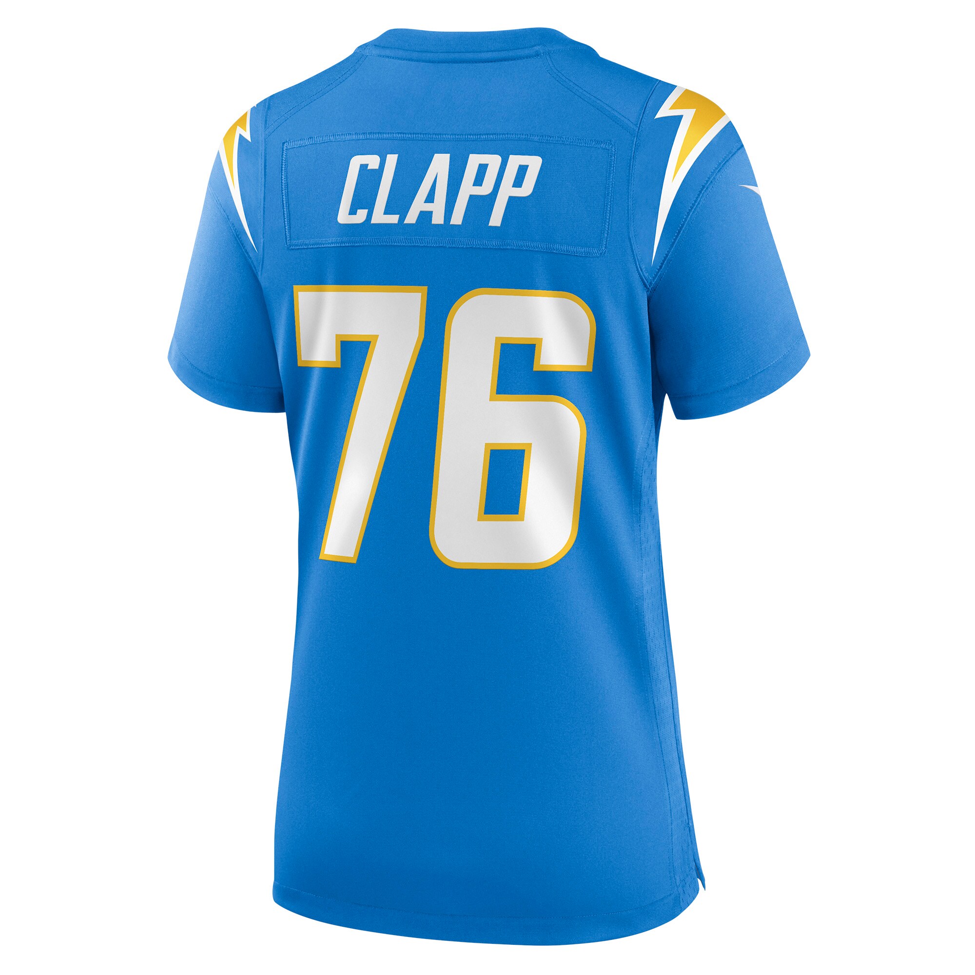 Will Clapp Los Angeles Chargers Women’s Game Jersey – Powder Blue