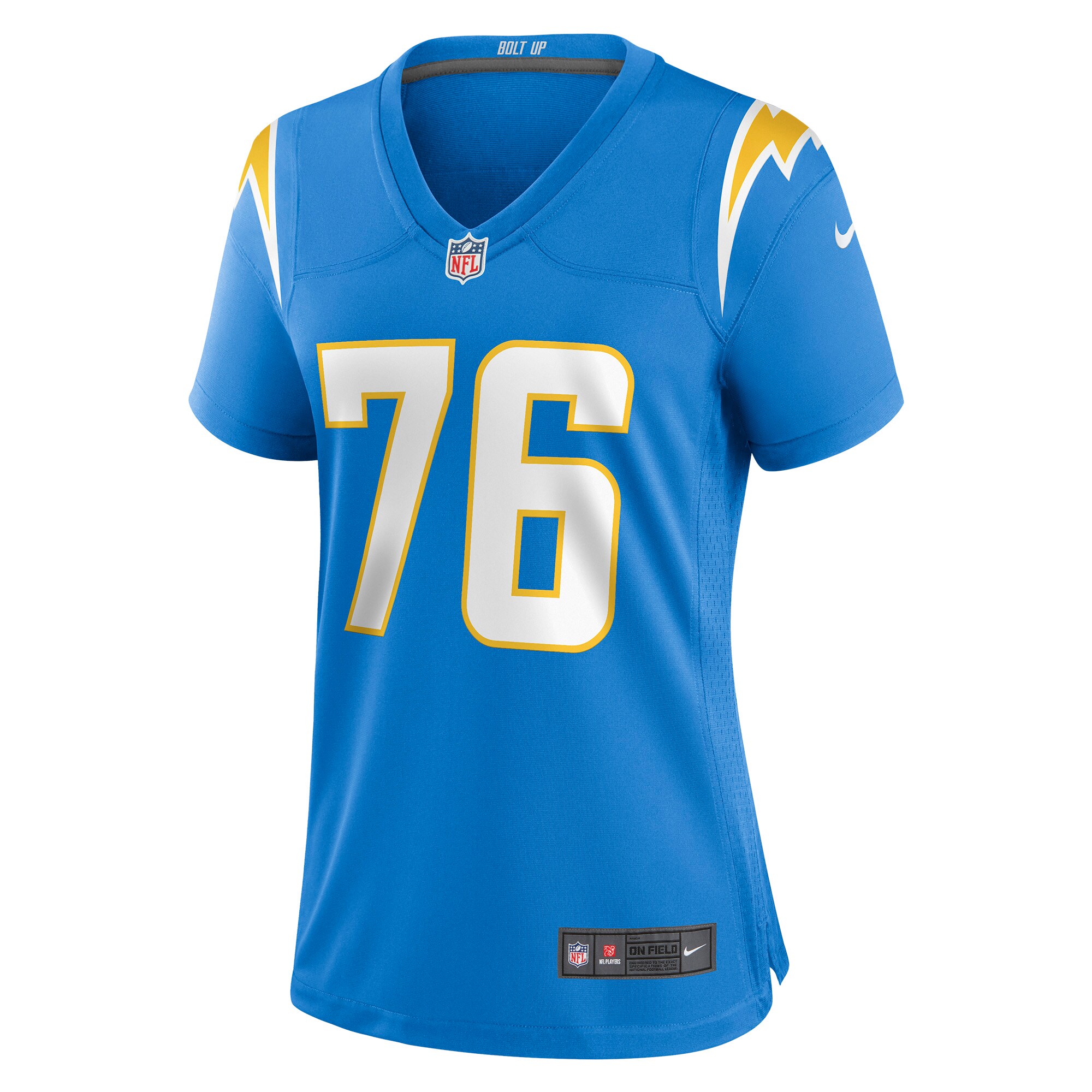 Will Clapp Los Angeles Chargers Women’s Game Jersey – Powder Blue