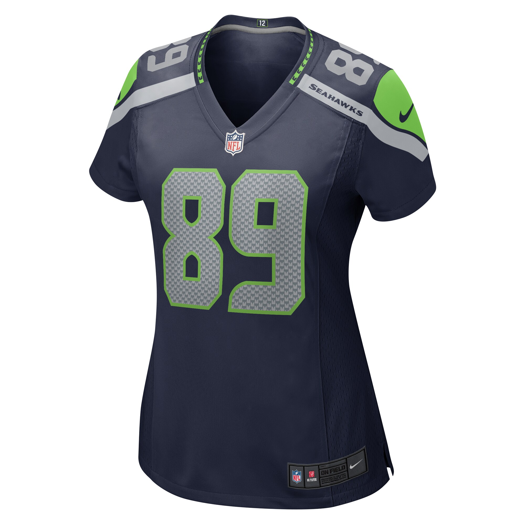 Will Dissly Seattle Seahawks Women’s Game Jersey – College Navy