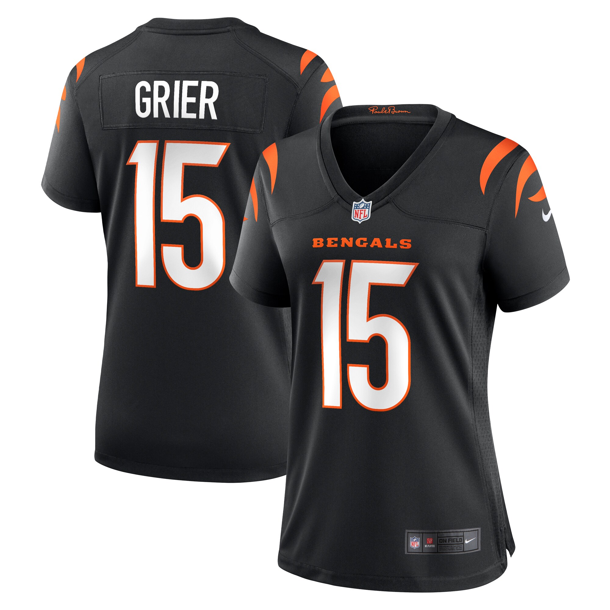 Will Grier Cincinnati Bengals Women's Team Game Jersey - Black