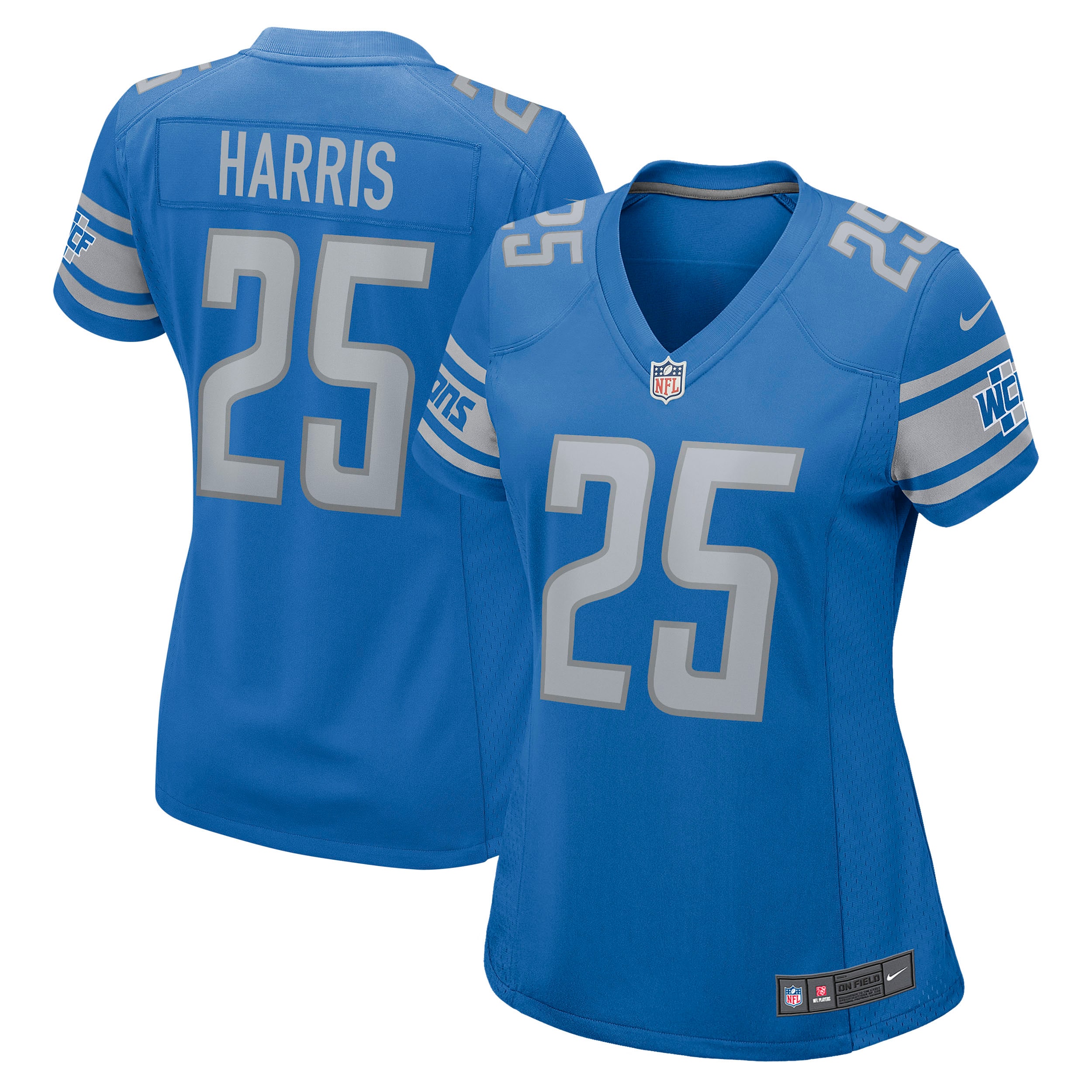 Will Harris Detroit Lions Women's Game Jersey - Blue