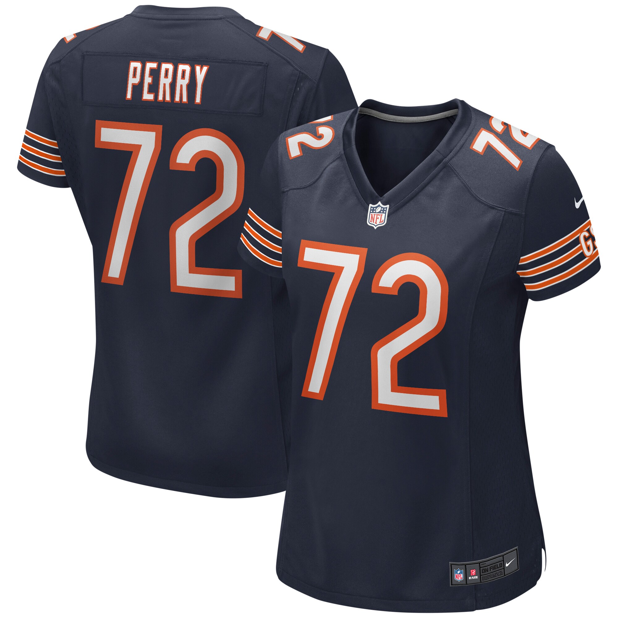 William Perry Chicago Bears Women's Game Retired Player Jersey - Navy
