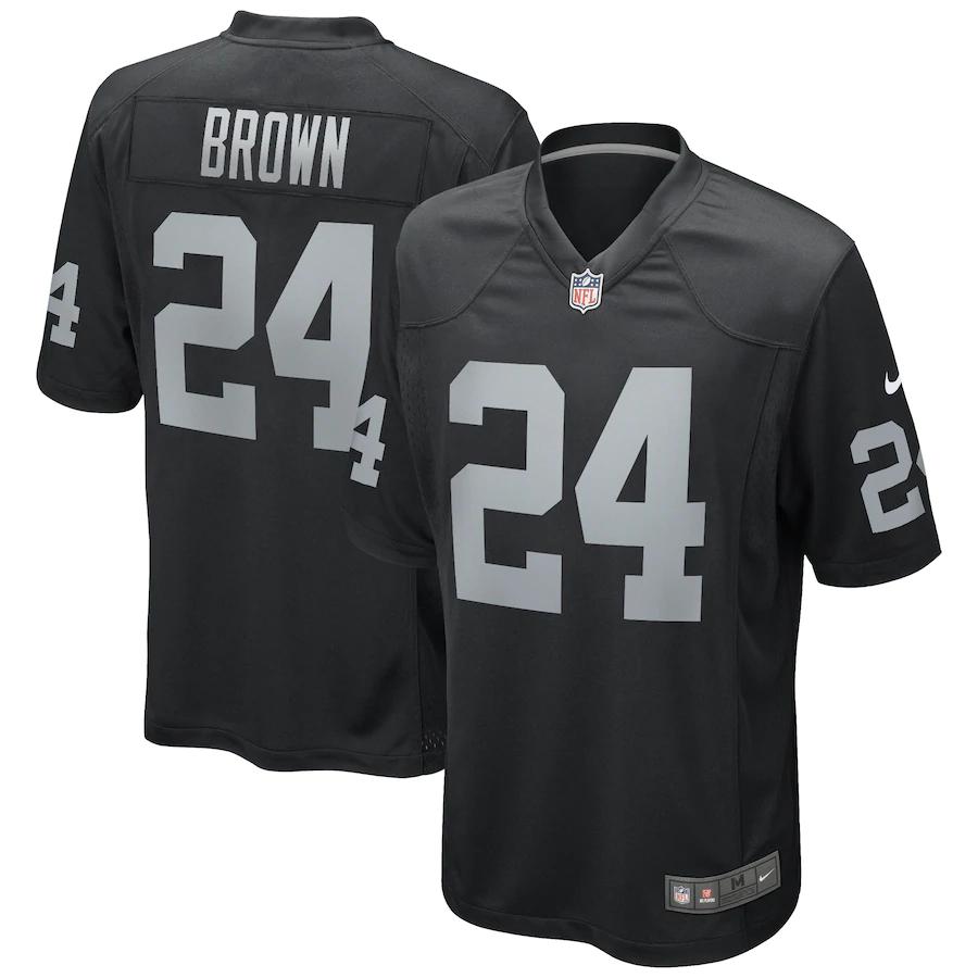 Willie Brown Las Vegas Raiders Game Retired Player Jersey - Black