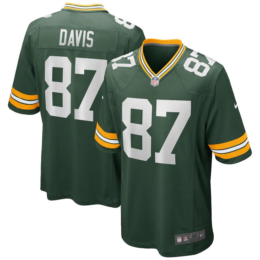 Willie Davis Green Bay Packers Game Retired Player Jersey - Green