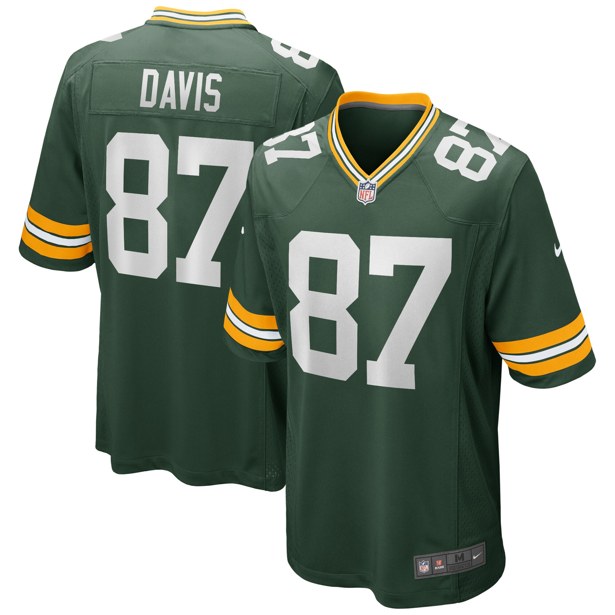 Willie Davis Green Bay Packers Game Retired Player Jersey - Green