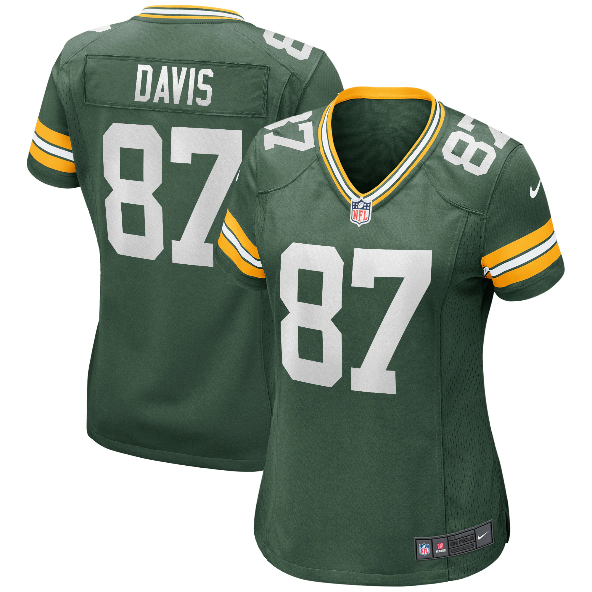 Willie Davis Green Bay Packers Women's Game Retired Player Jersey - Green