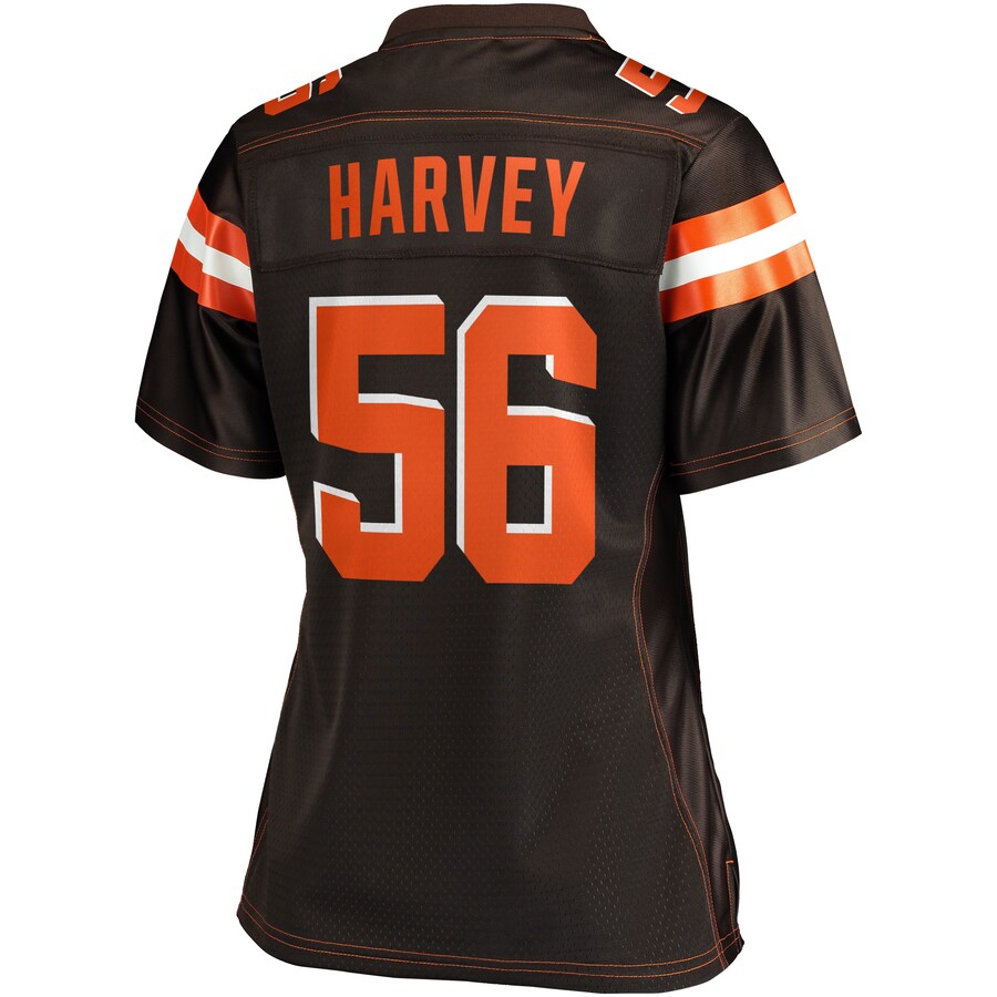 Willie Harvey Cleveland Browns Pro Line Women’s Team Player Jersey – Brown