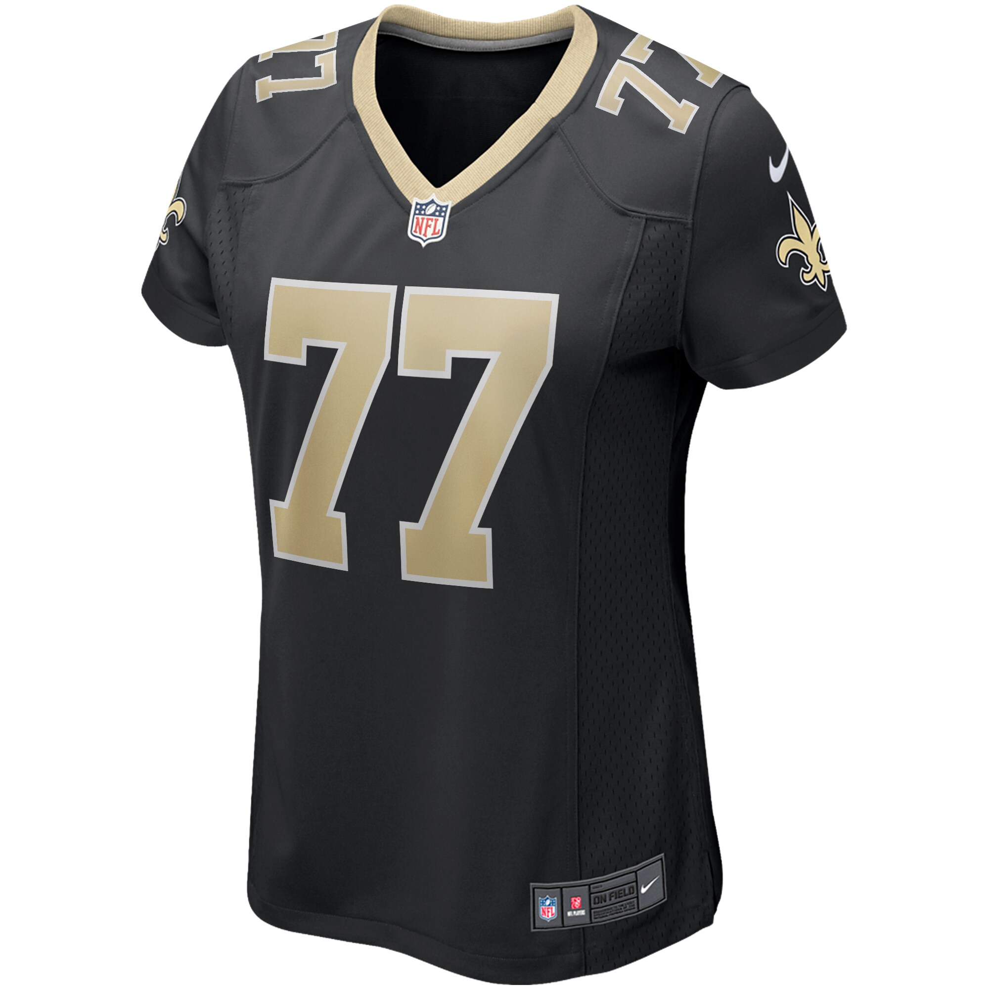 Willie Roaf New Orleans Saints Women’s Game Retired Player Jersey – Black