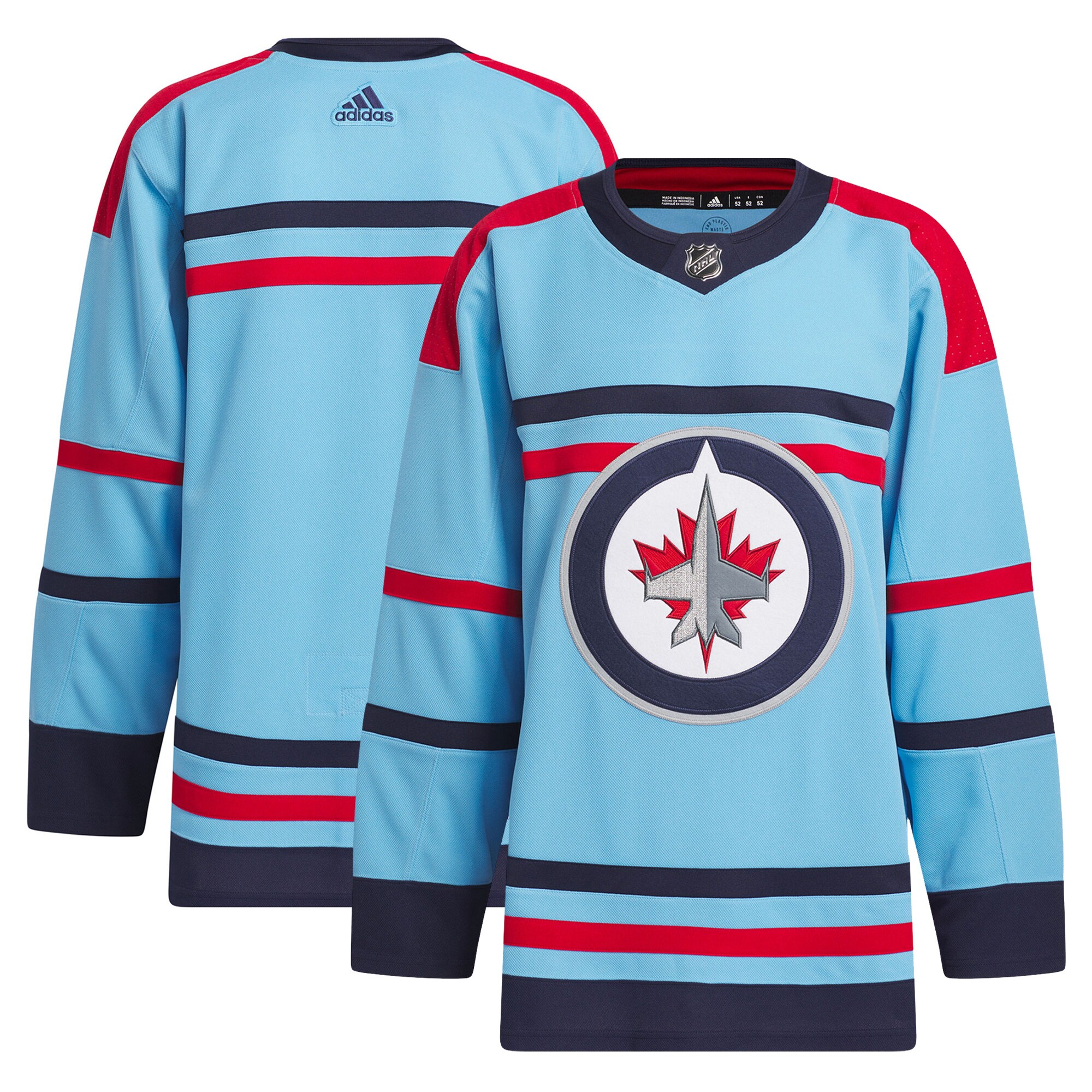 Winnipeg Jets Anniversary Primegreen Jersey - Light Blue