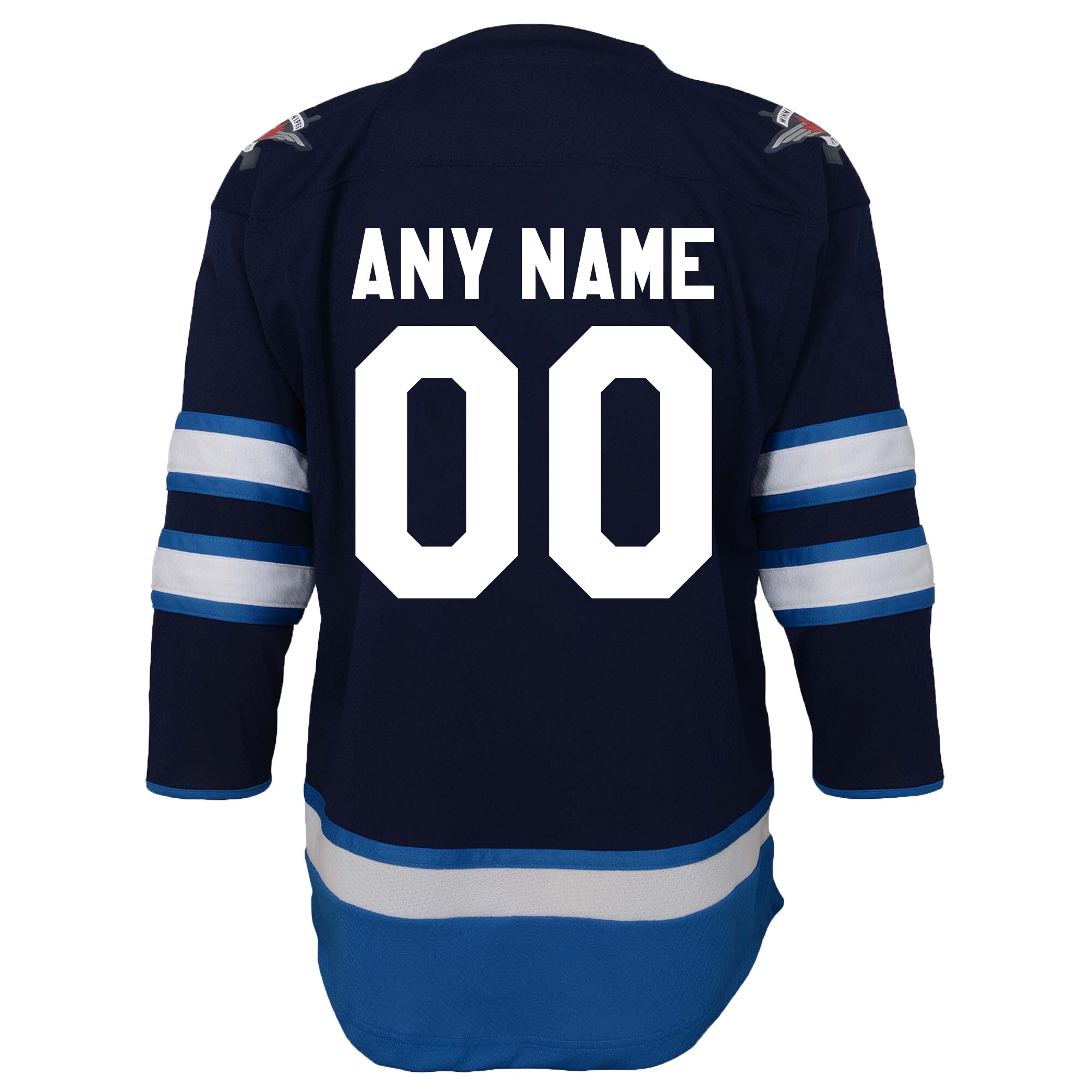 Winnipeg Jets Toddler Home Custom Jersey – Navy