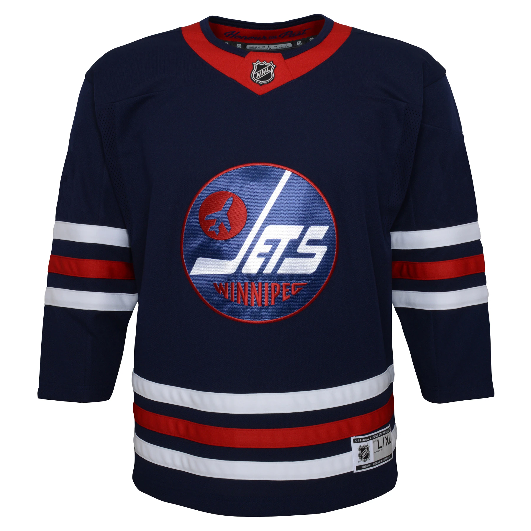 Winnipeg Jets Youth 2021/22 Alternate Premier Jersey – Navy