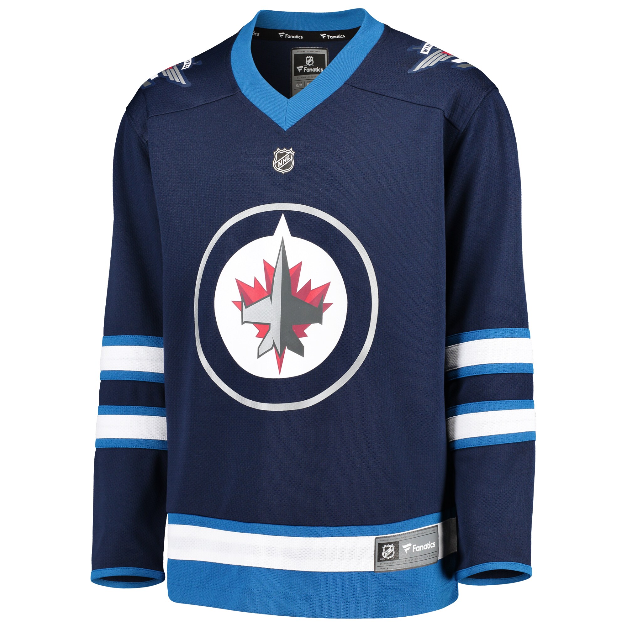 Winnipeg Jets Youth Home Blank Jersey – Blue