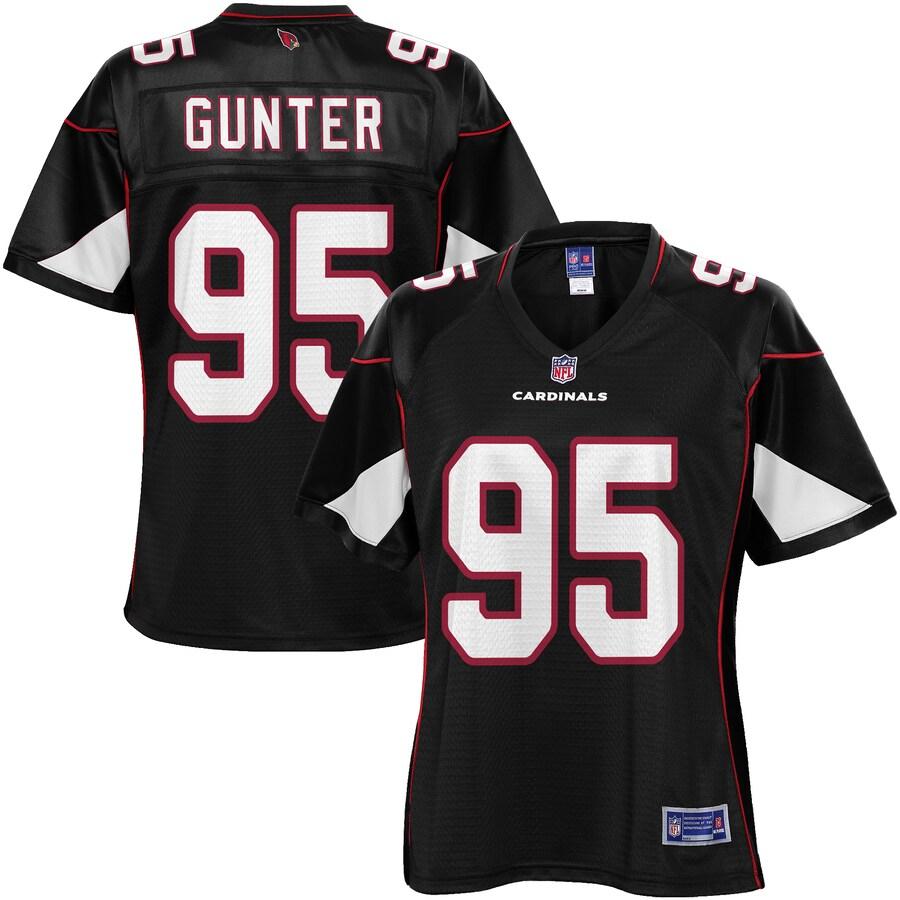Women's Arizona Cardinals Rodney Gunter Pro Line Black Alternate Jersey
