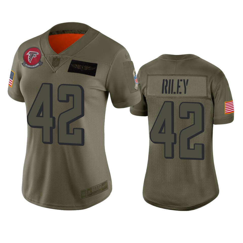 Women's Atlanta Falcons Duke Riley Camo 2019 Salute To Service Limited Jersey