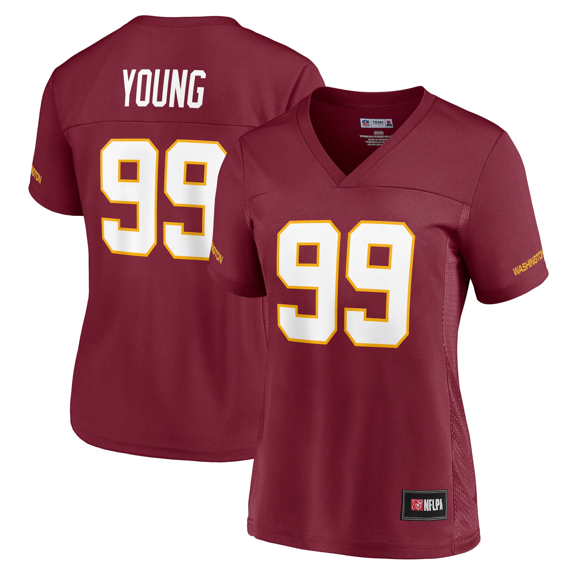 Women's Chase Young Burgundy Washington Football Team Player Jersey